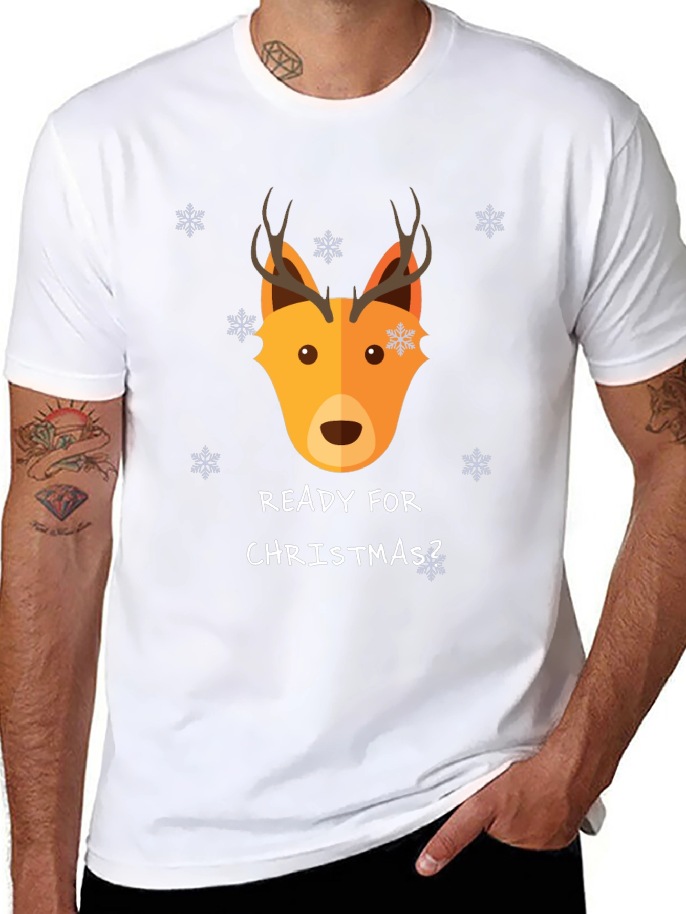 Festive Reindeer Christmas T-Shirt