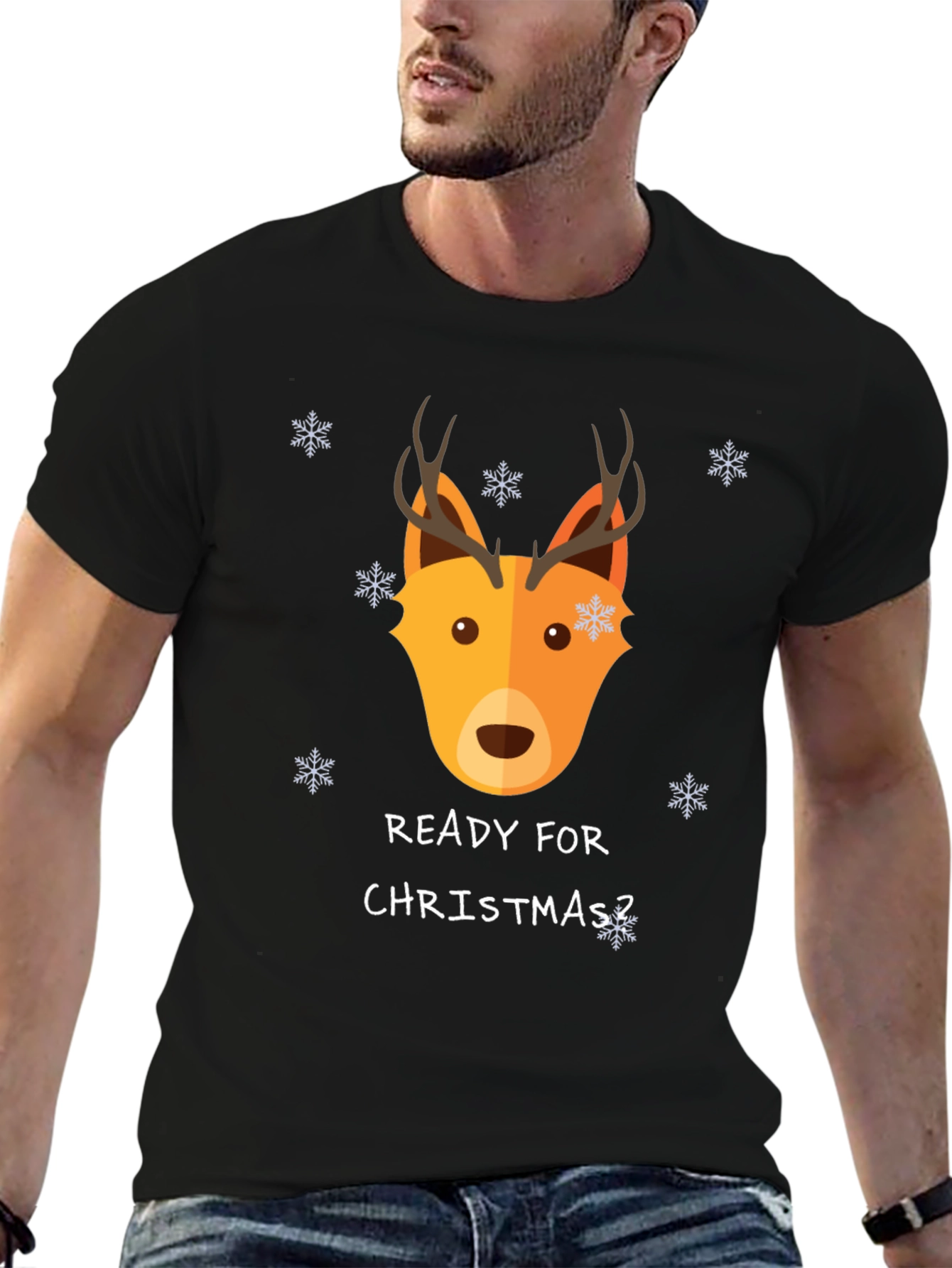 Festive Reindeer Christmas T-Shirt
