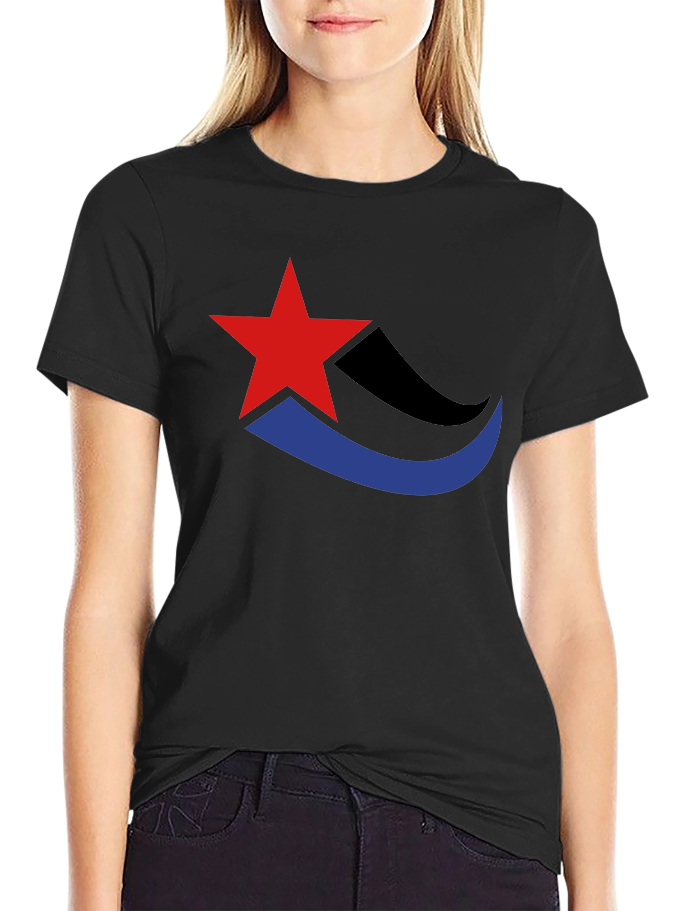 Stylish Star Graphic Tee - Casual Comfort