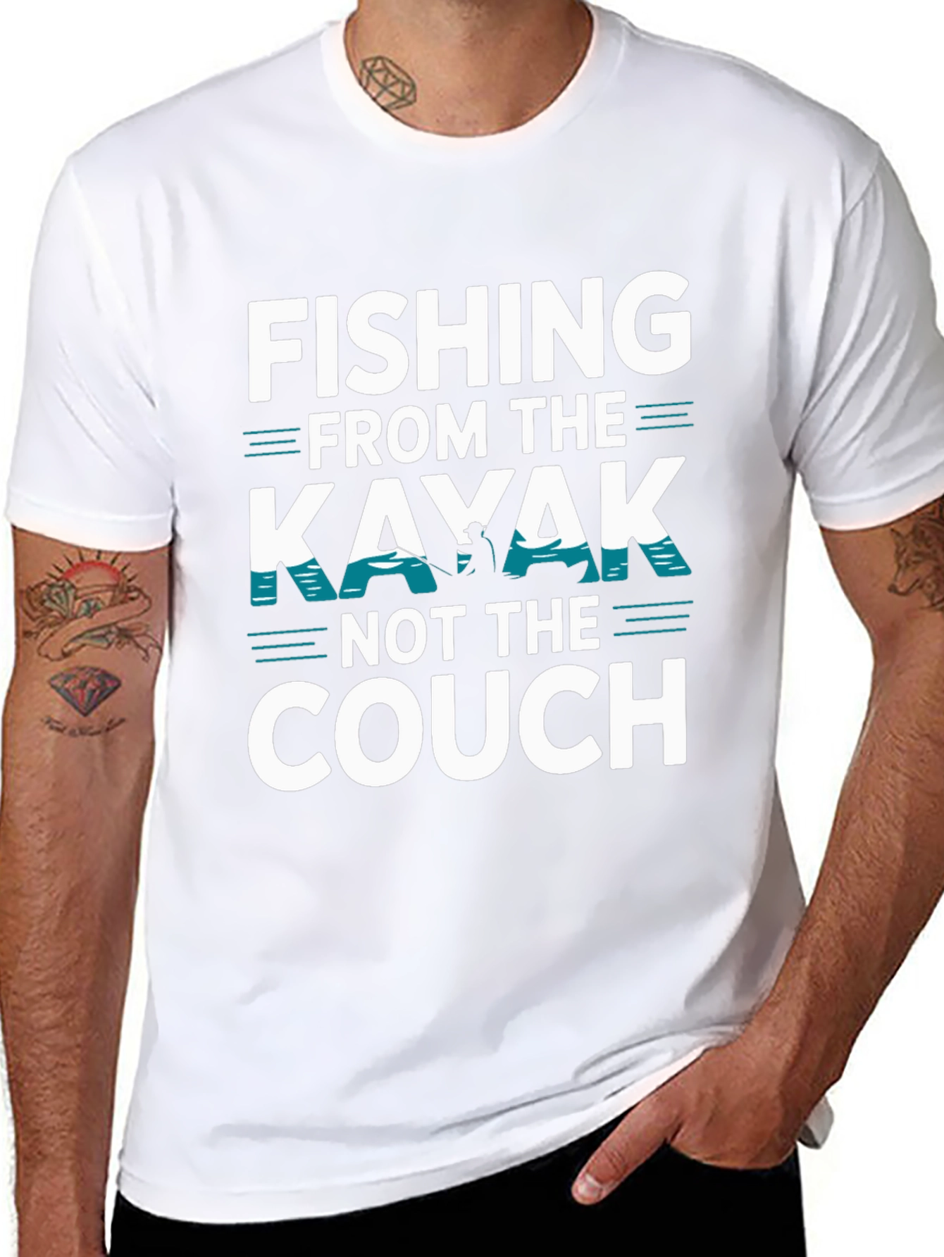 Fishing Kayak T-Shirt - Fisherman Gift Tee