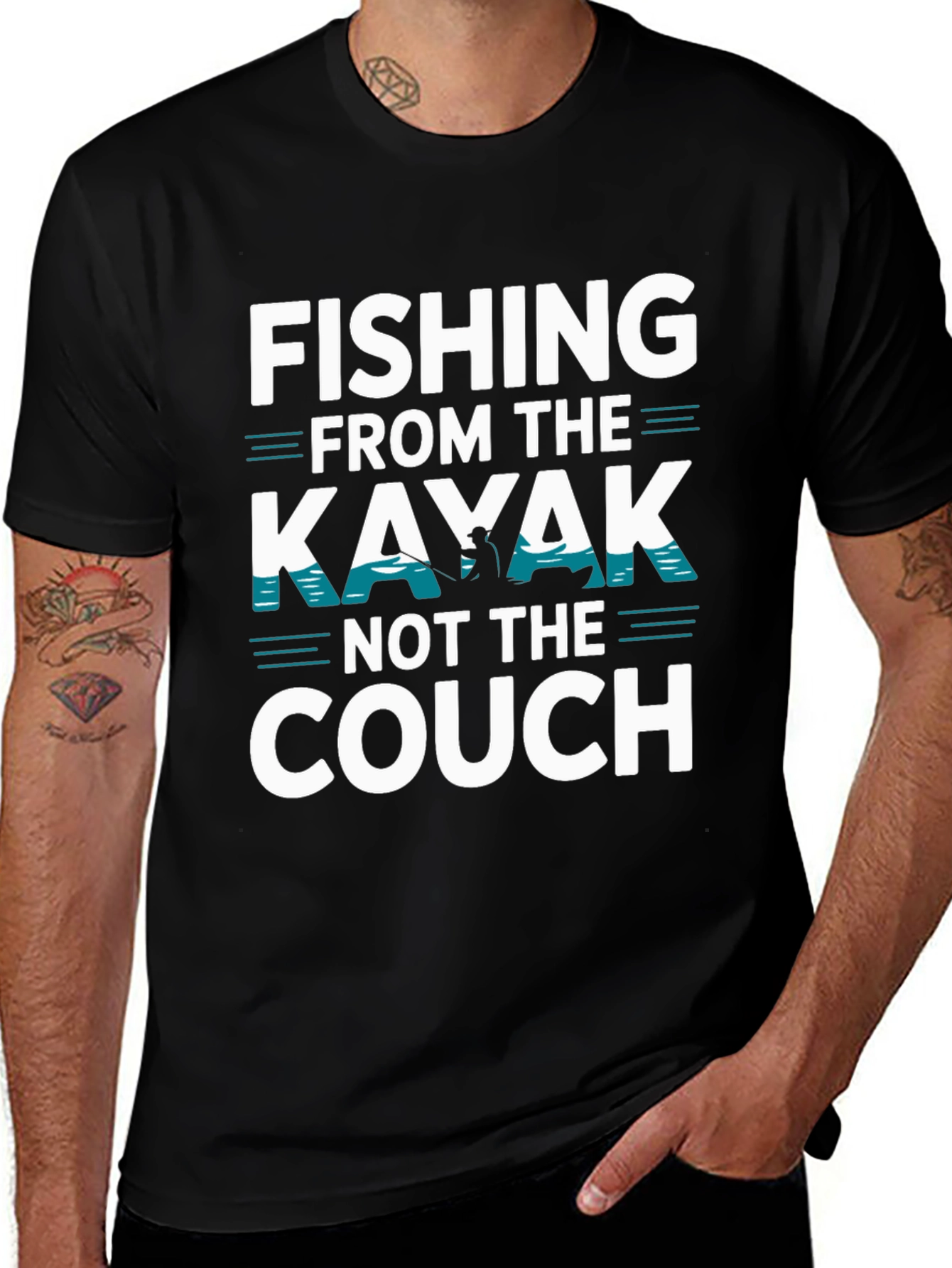Fishing Kayak T-Shirt - Fisherman Gift Tee