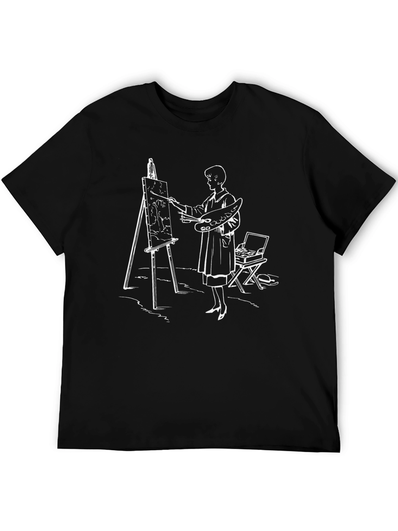 Artist Graphic Print Black T-Shirt