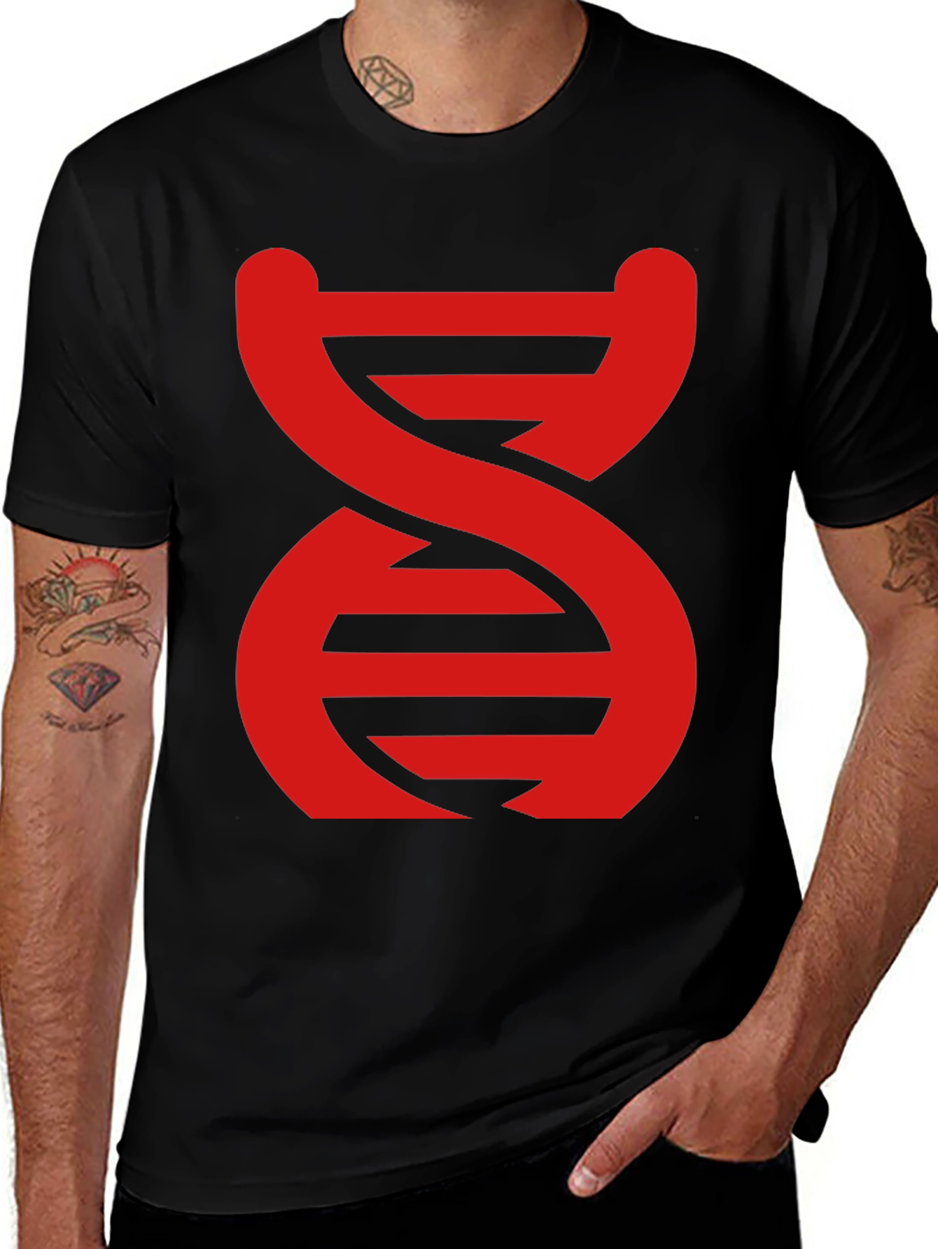 DNA Graphic Black T-Shirt