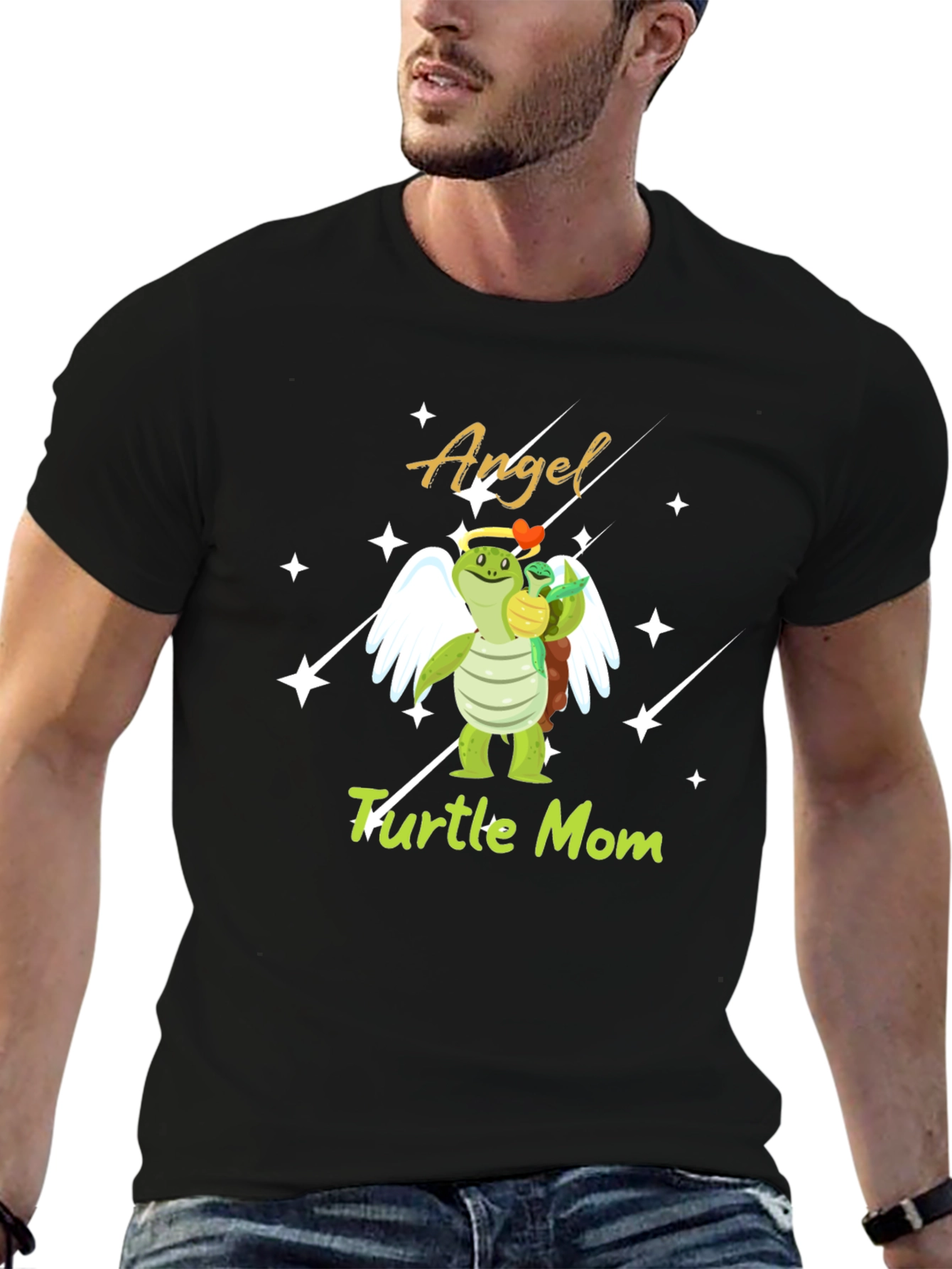 Angel Turtle Mom Graphic Tee