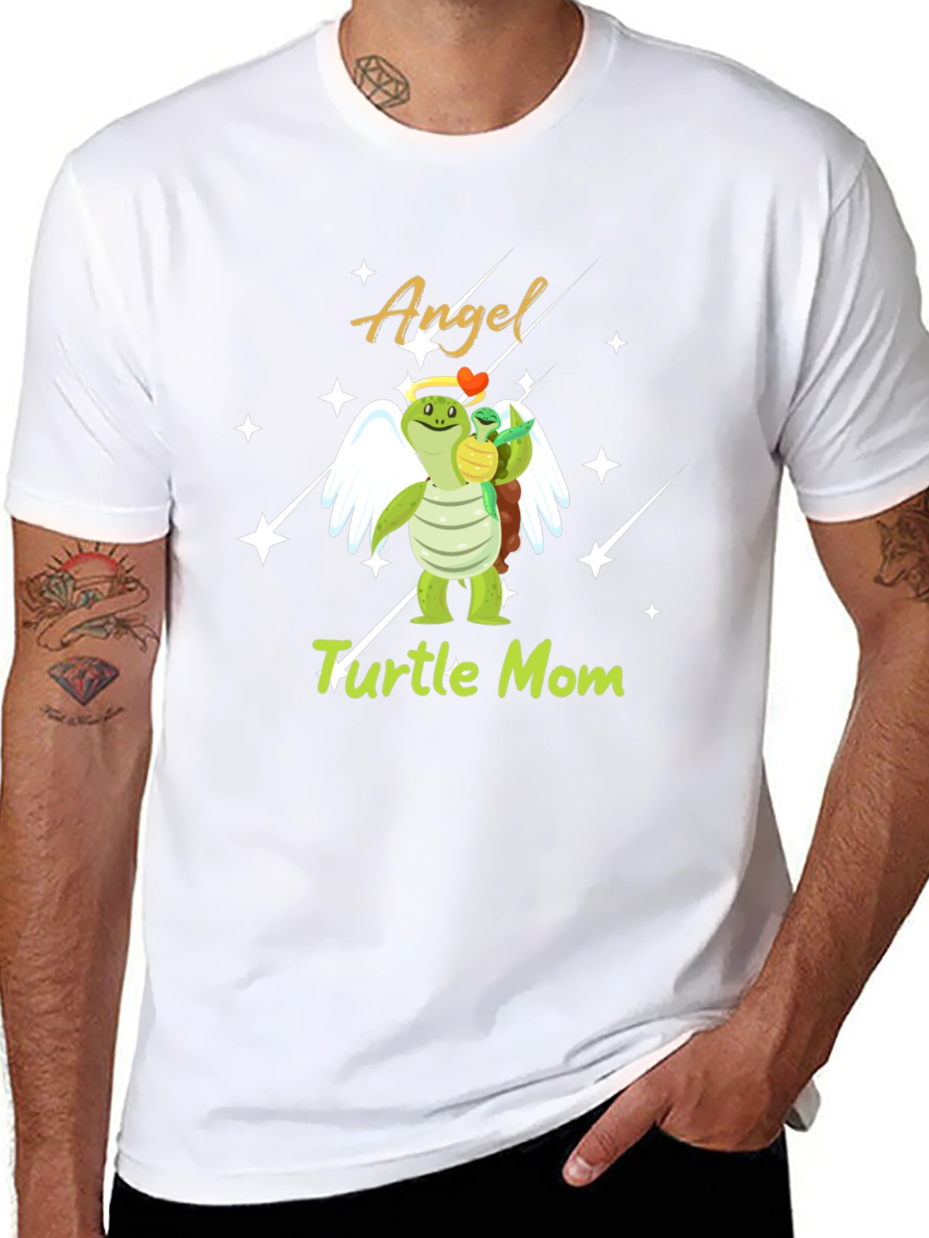 Angel Turtle Mom Graphic Tee