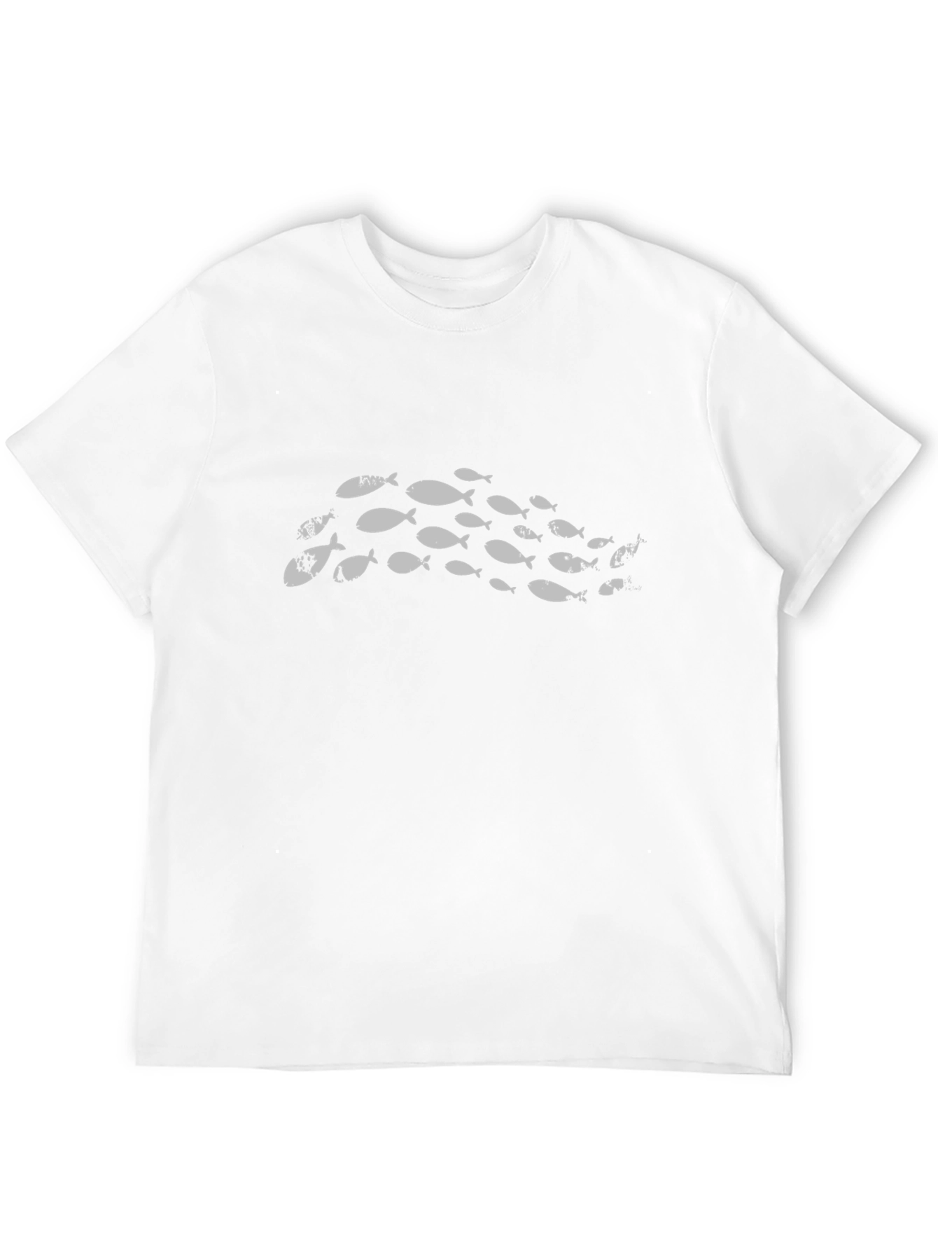Black T-Shirt with Fish Graphic