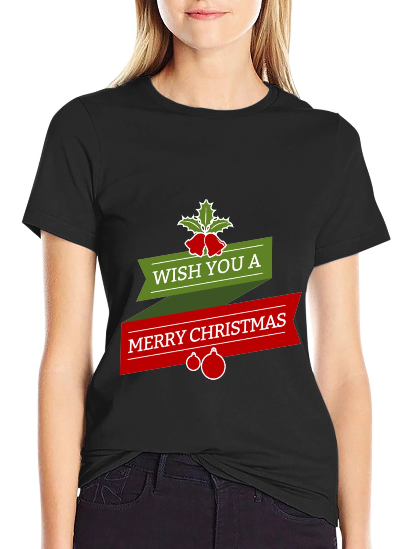 Festive Merry Christmas Graphic Tee - Holiday Style