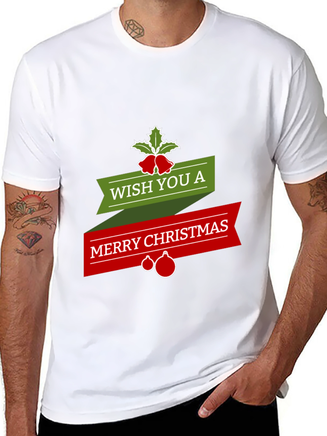 Festive Merry Christmas Graphic Tee - Holiday Style