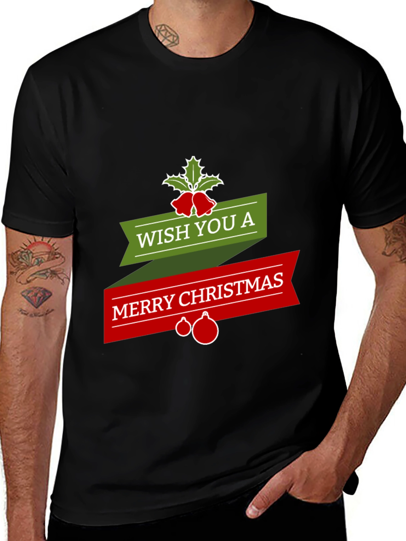 Festive Merry Christmas Graphic Tee - Holiday Style