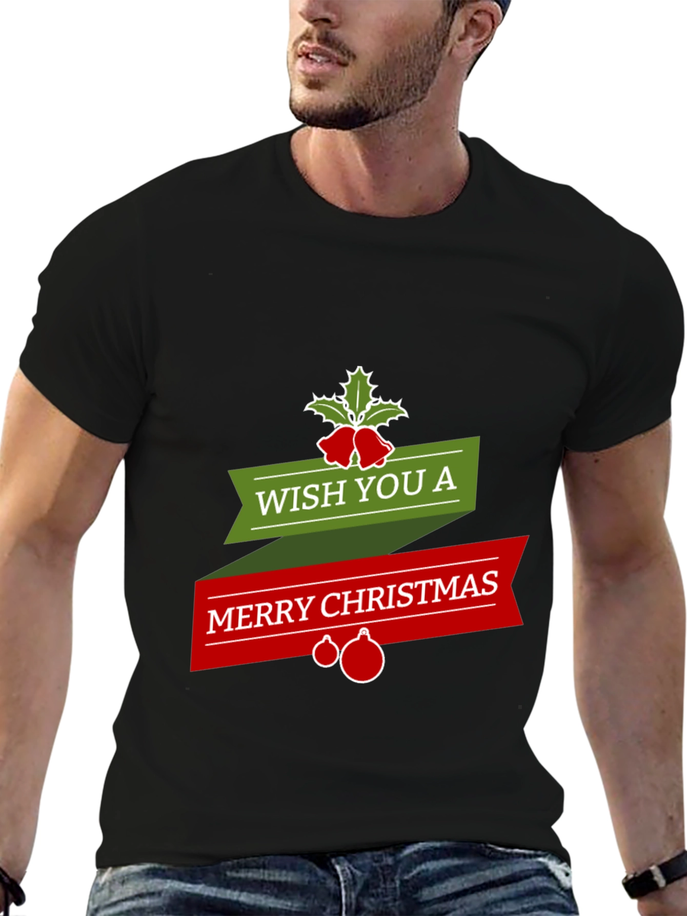 Festive Merry Christmas Graphic Tee - Holiday Style