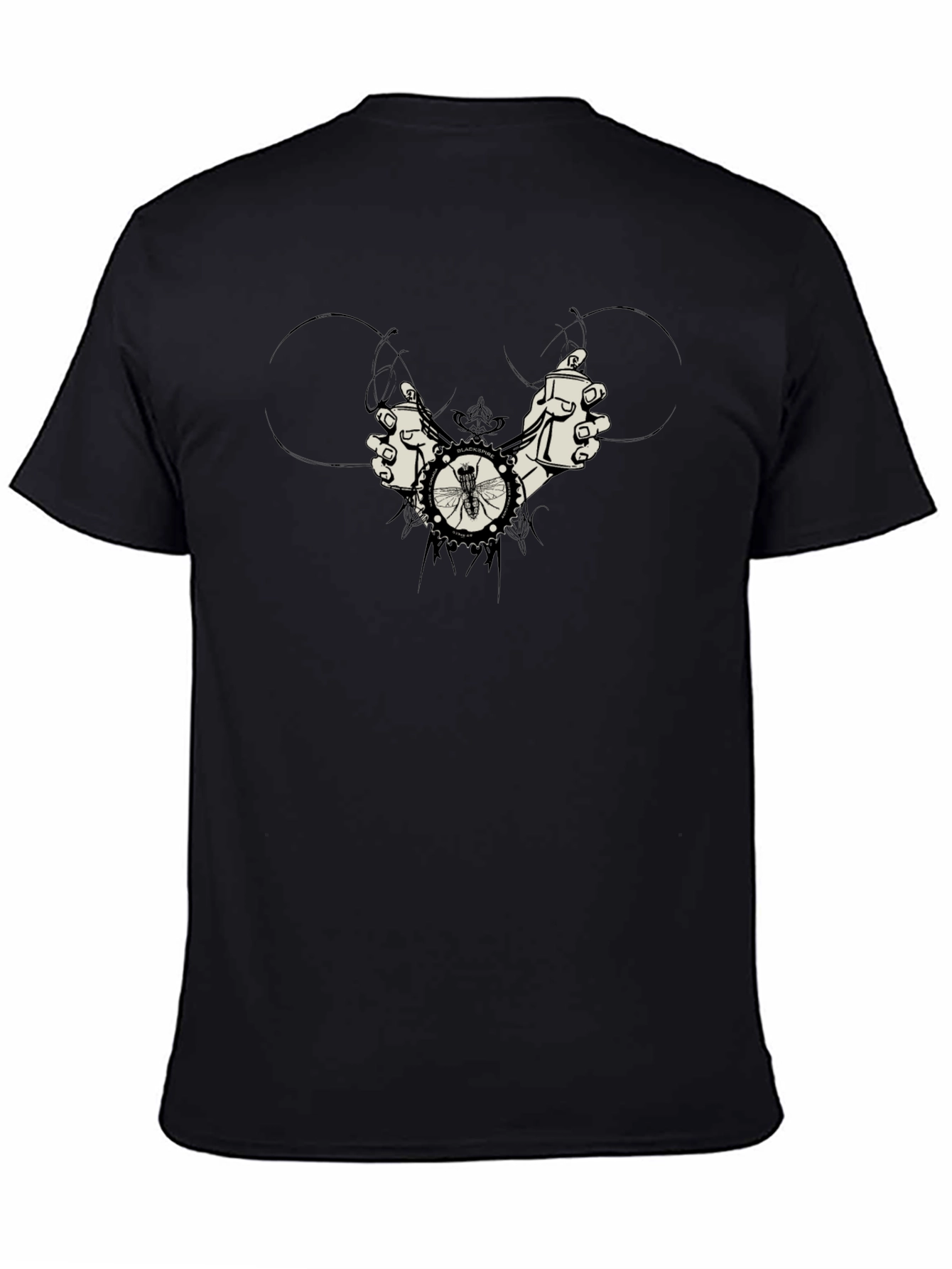Fly Gears Black Graphic Tee
