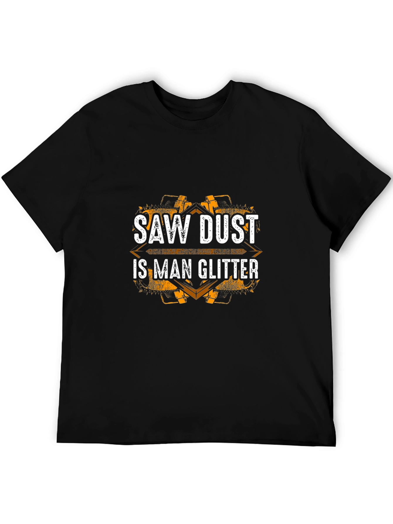 Saw Dust is Man Glitter Black Graphic Tee