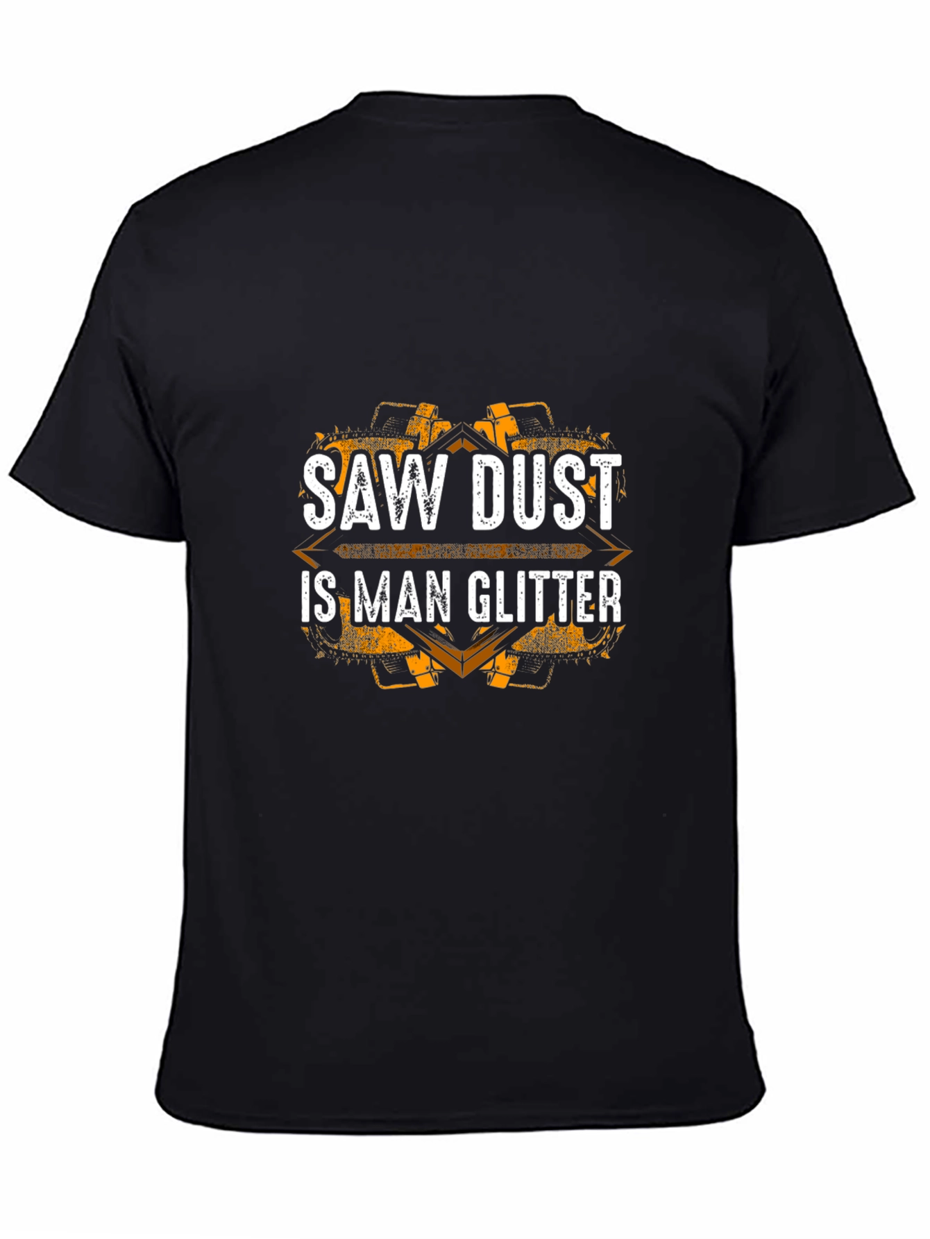 Saw Dust is Man Glitter Black Graphic Tee