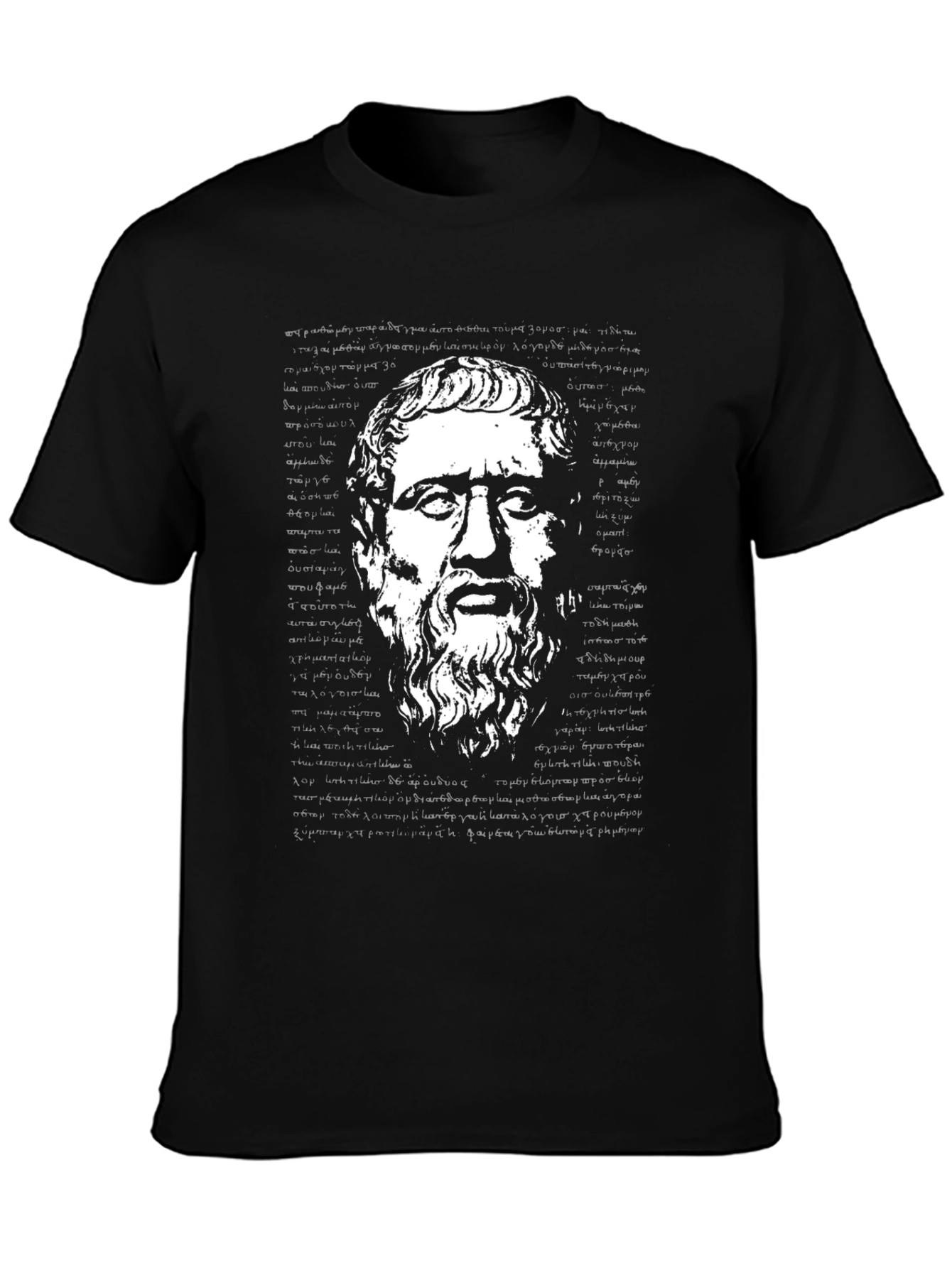 Philosopher Graphic Tee - Black Cotton T-Shirt