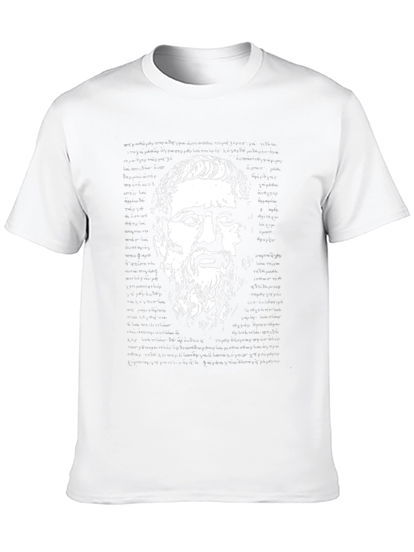 Philosopher Graphic Tee - Black Cotton T-Shirt