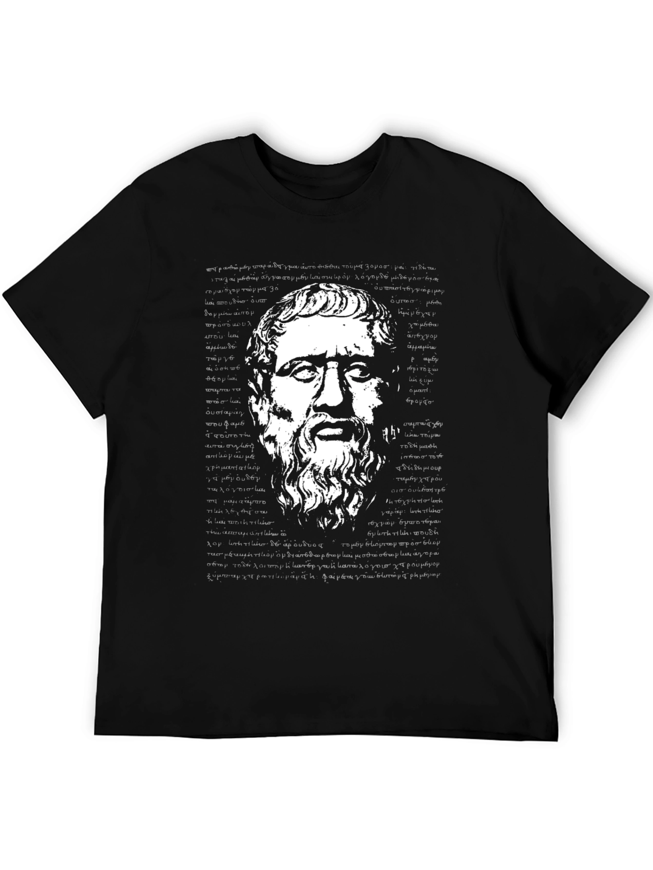 Philosopher Graphic Tee - Black Cotton T-Shirt