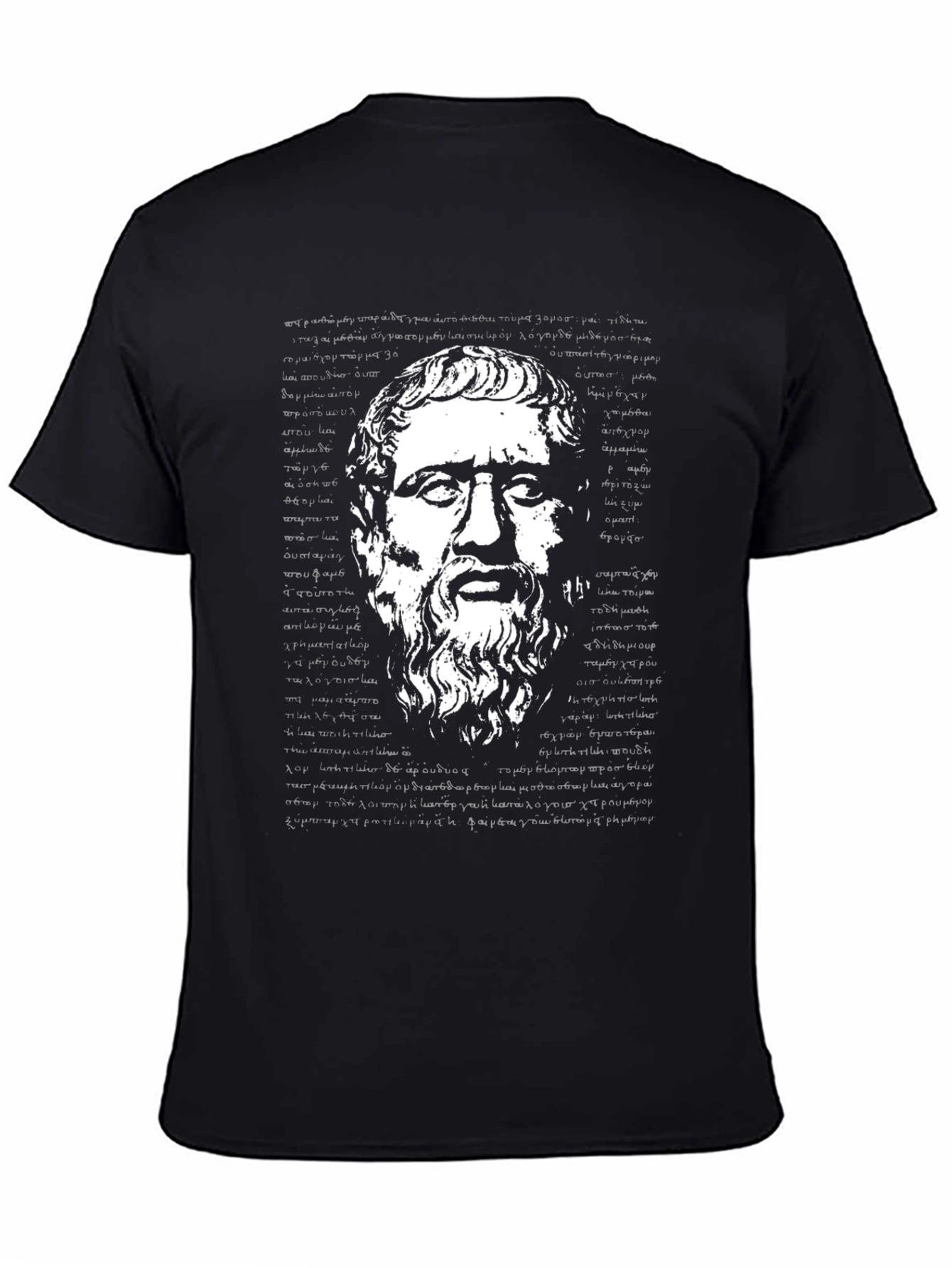 Philosopher Graphic Tee - Black Cotton T-Shirt