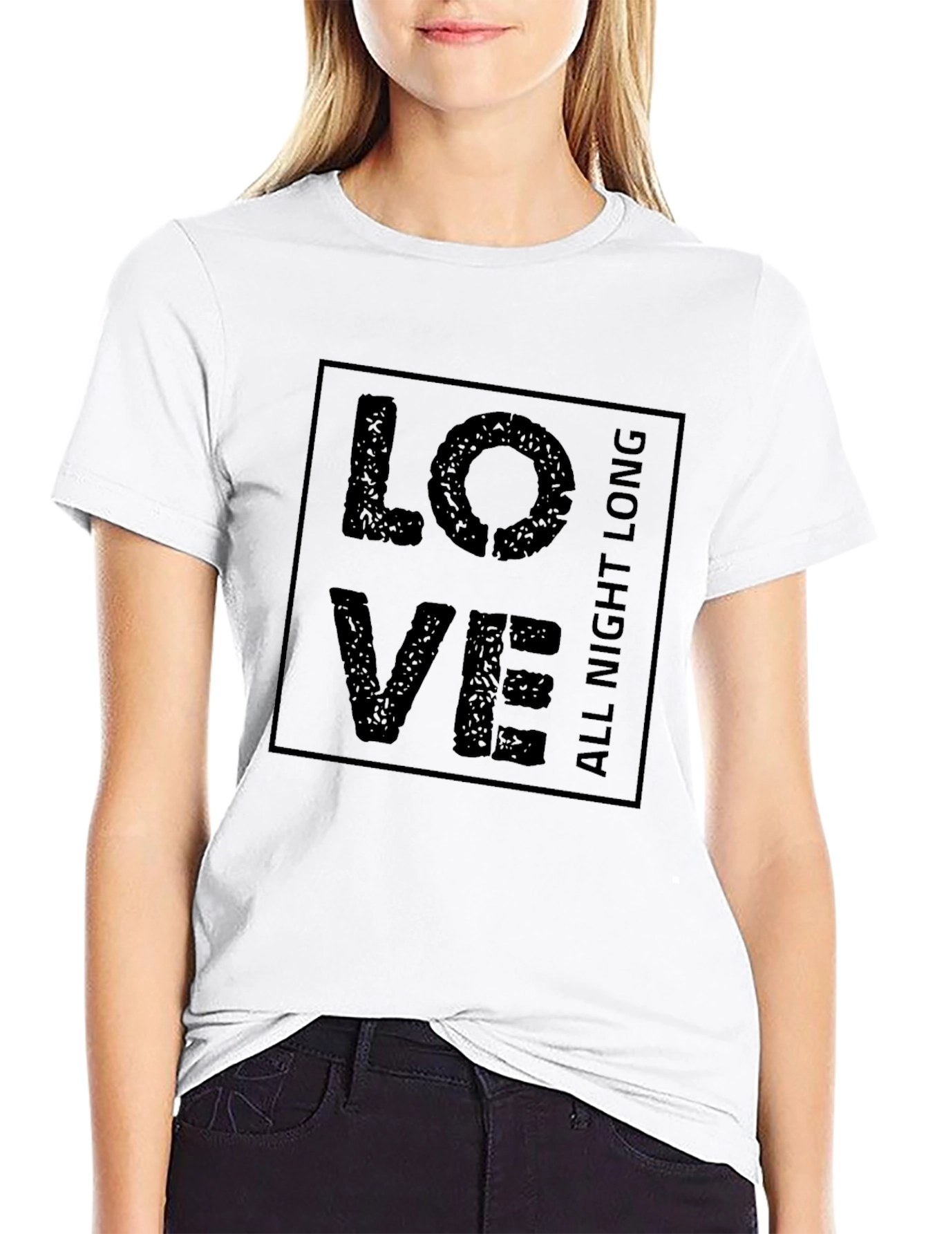 Love All Night Long Graphic Tee