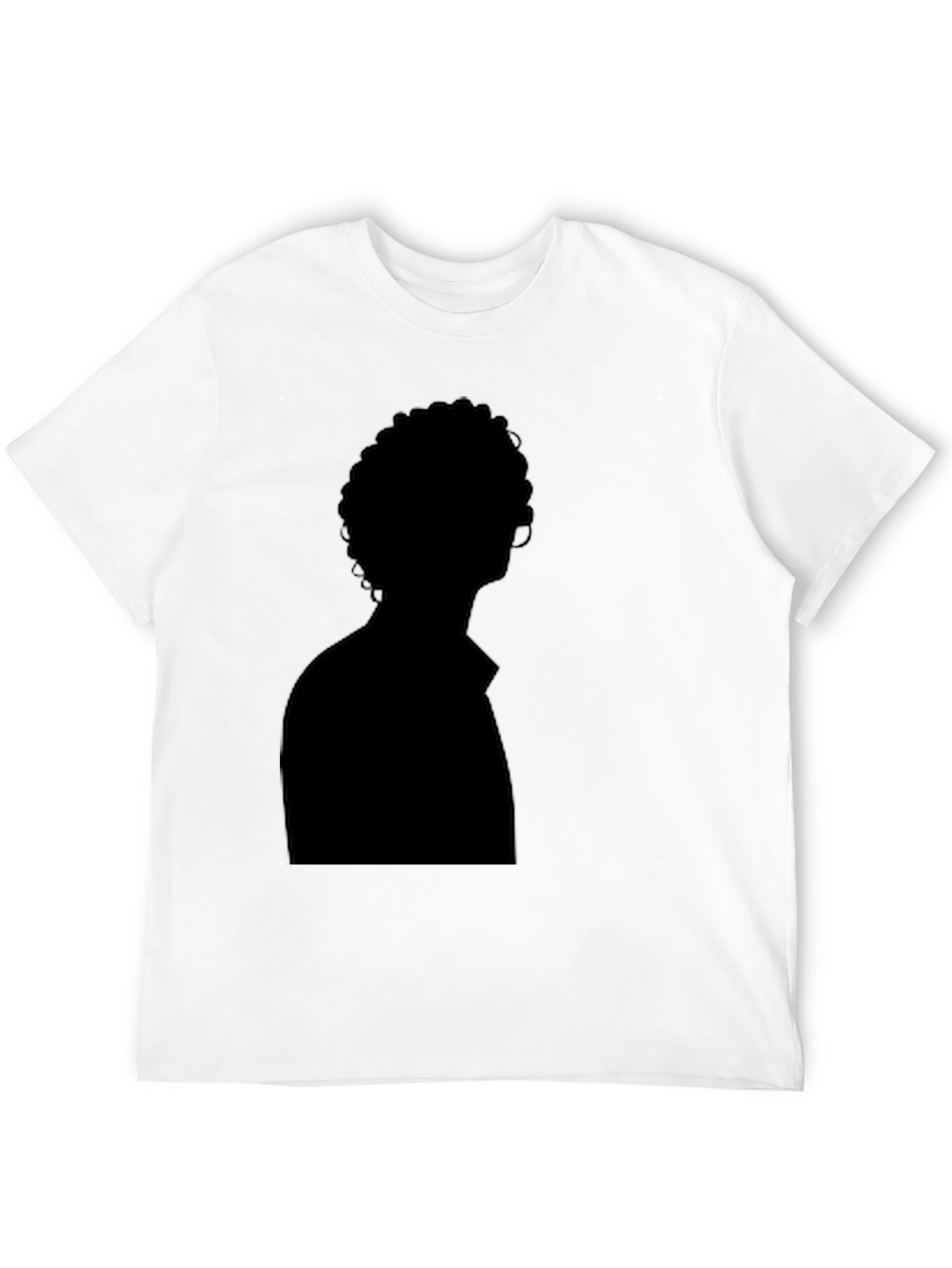 Silhouette Graphic Tee - Solid Black Casual Style