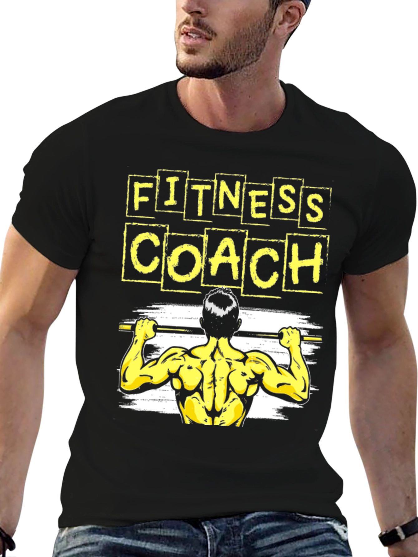 Fitness Coach Graphic T-Shirt Gym Workout Tee