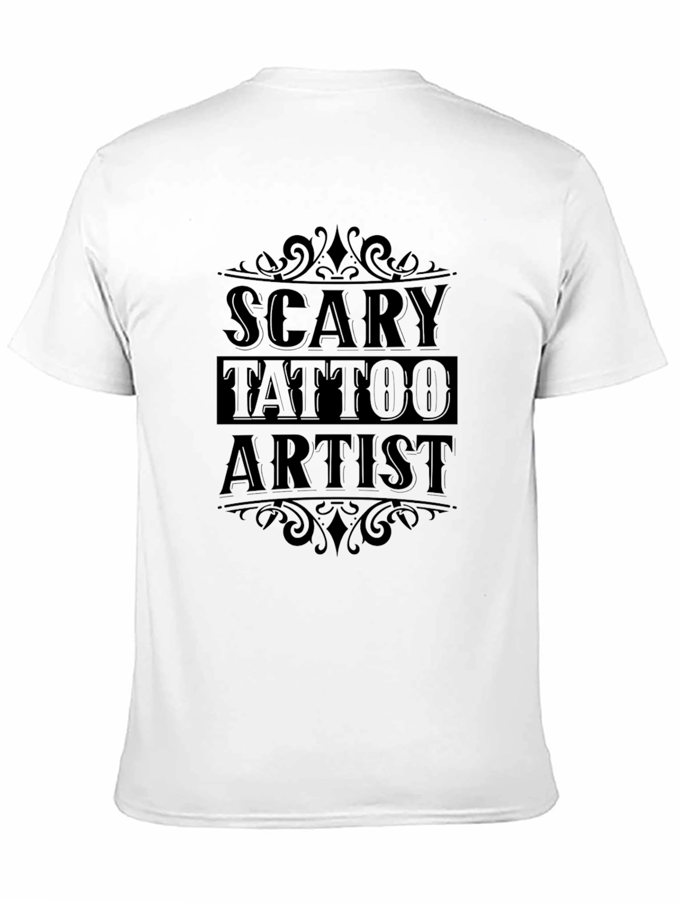 Scary Tattoo Artist T-Shirt - Black Graphic Tee