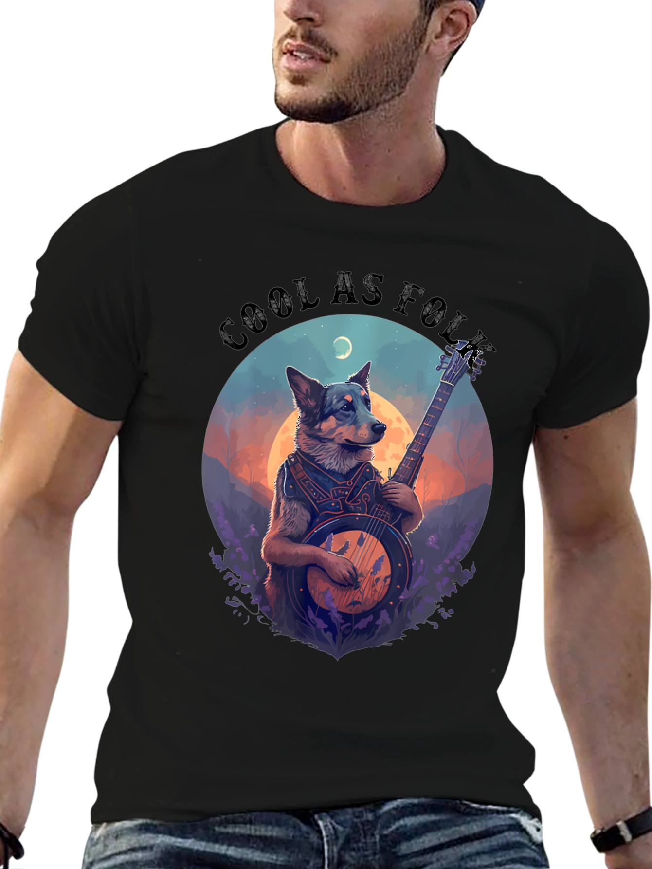 Cool As Folk Dog Graphic Tee