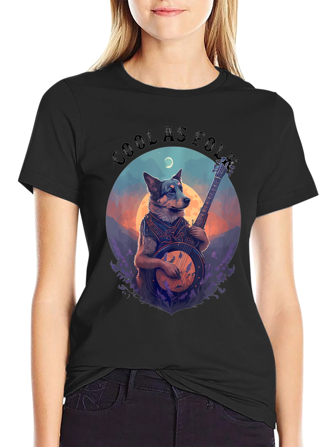 Cool As Folk Dog Graphic Tee
