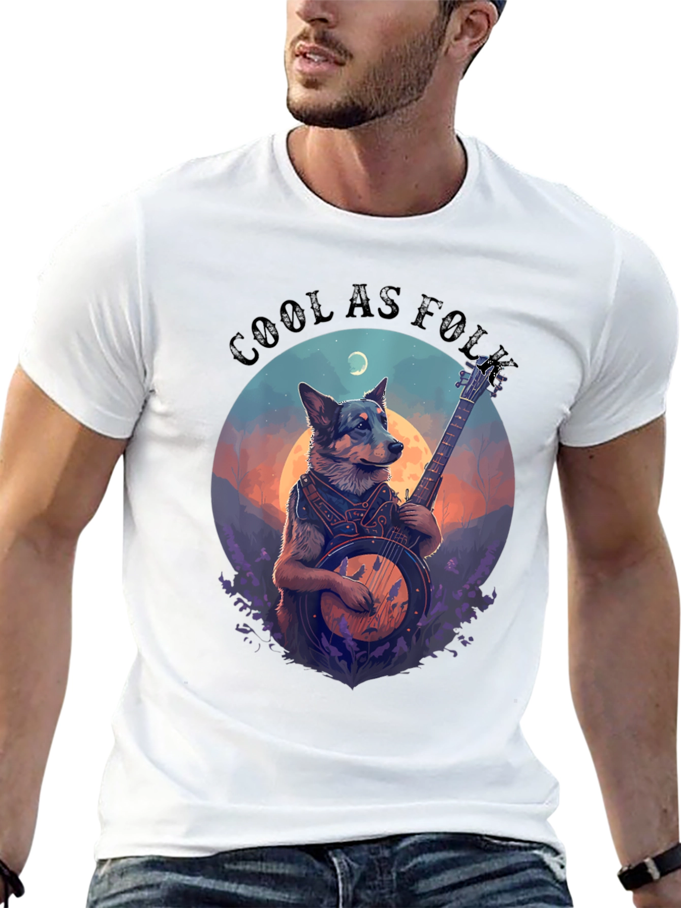 Cool As Folk Dog Graphic Tee