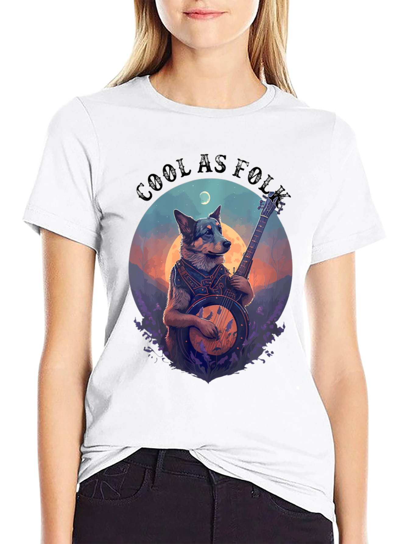 Cool As Folk Dog Graphic Tee