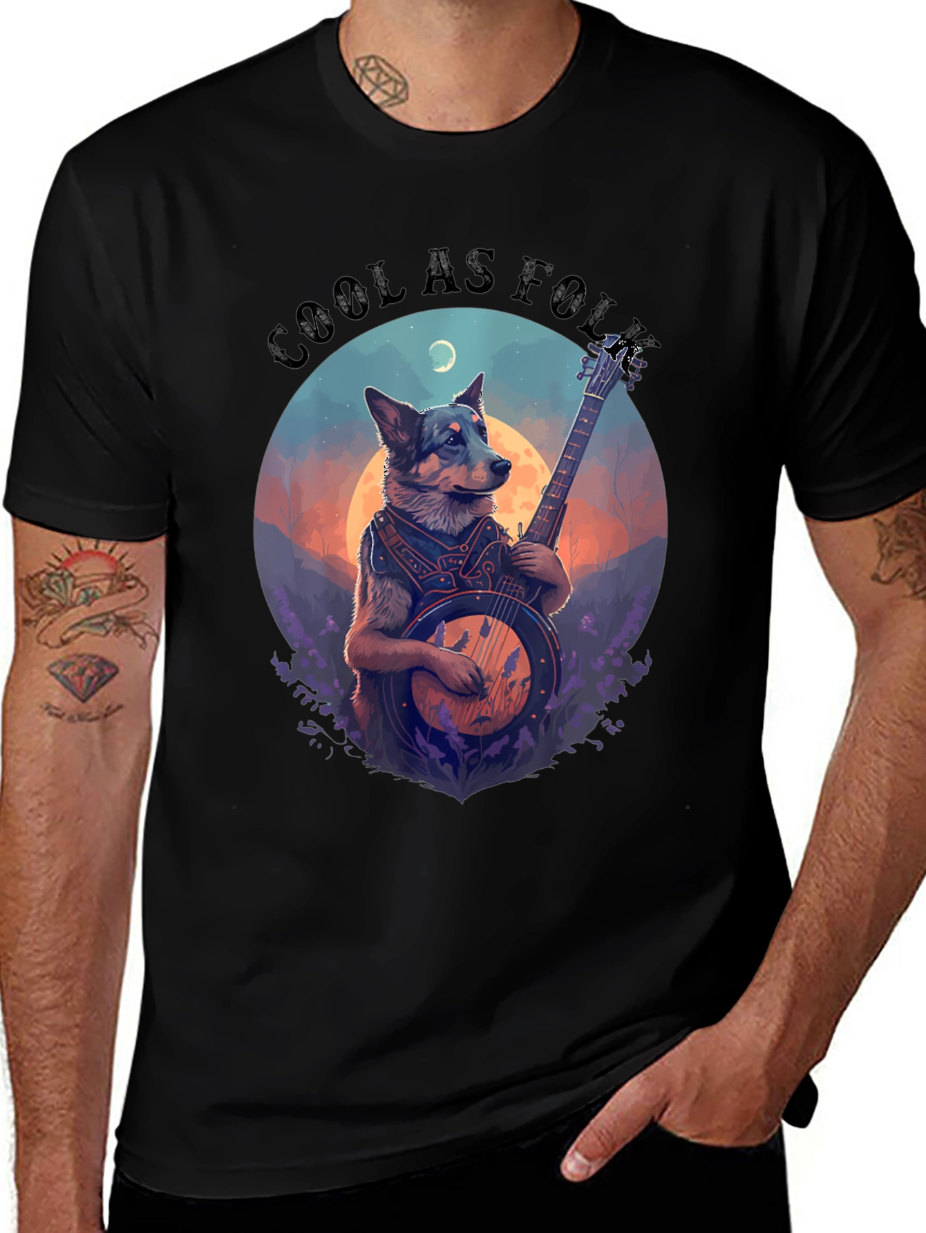 Cool As Folk Dog Graphic Tee