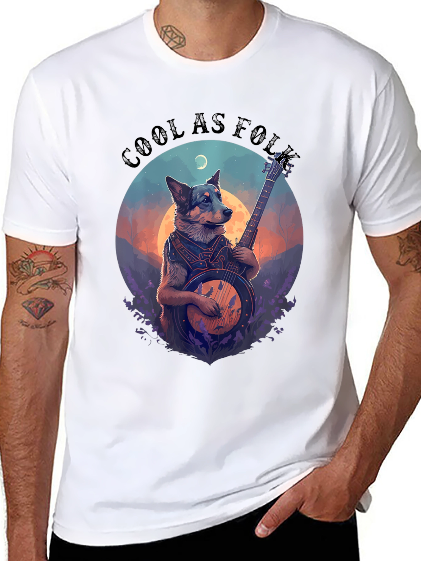 Cool As Folk Dog Graphic Tee