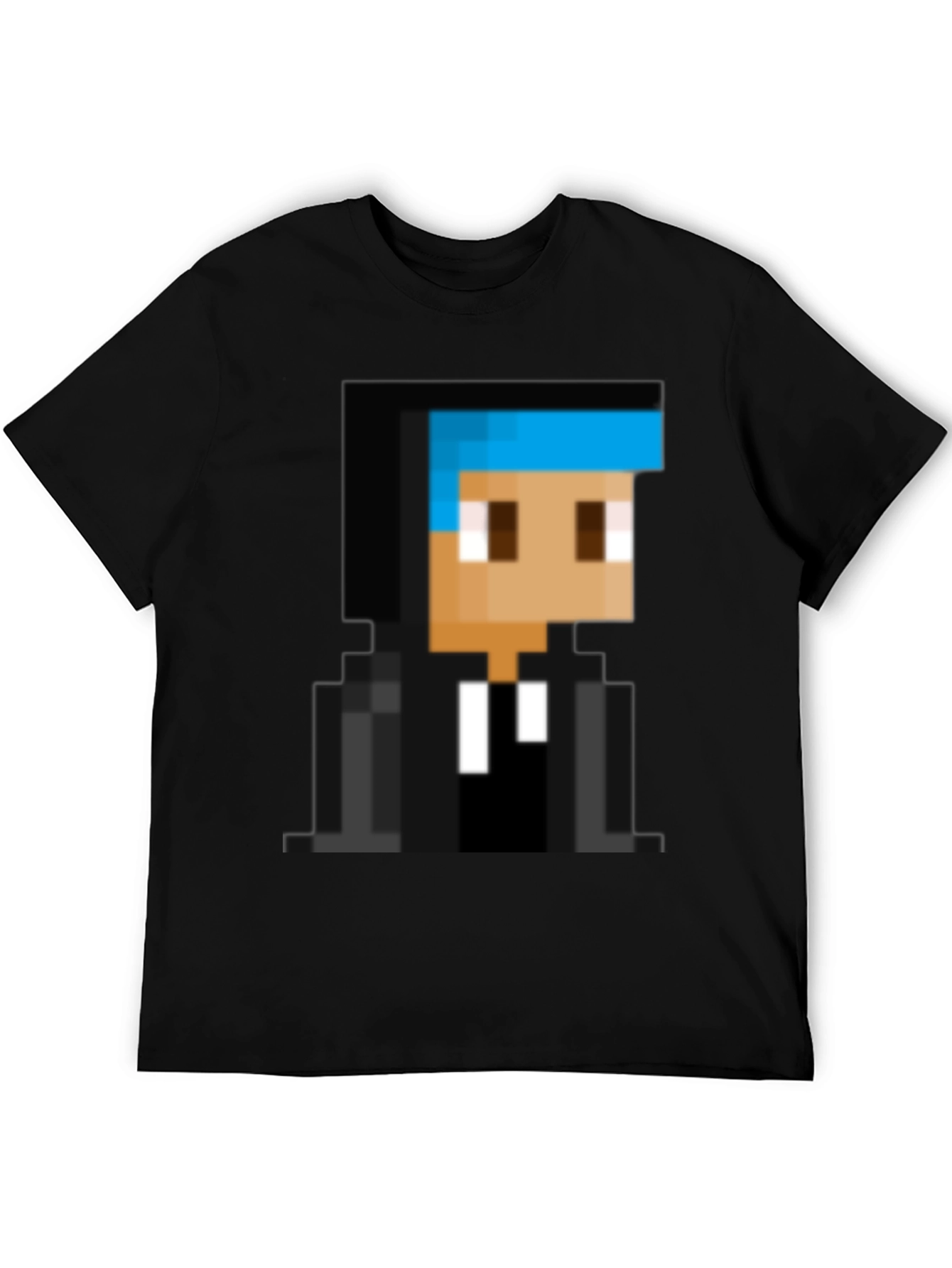 Pixelated Gamer T-Shirt - Black Cotton Tee