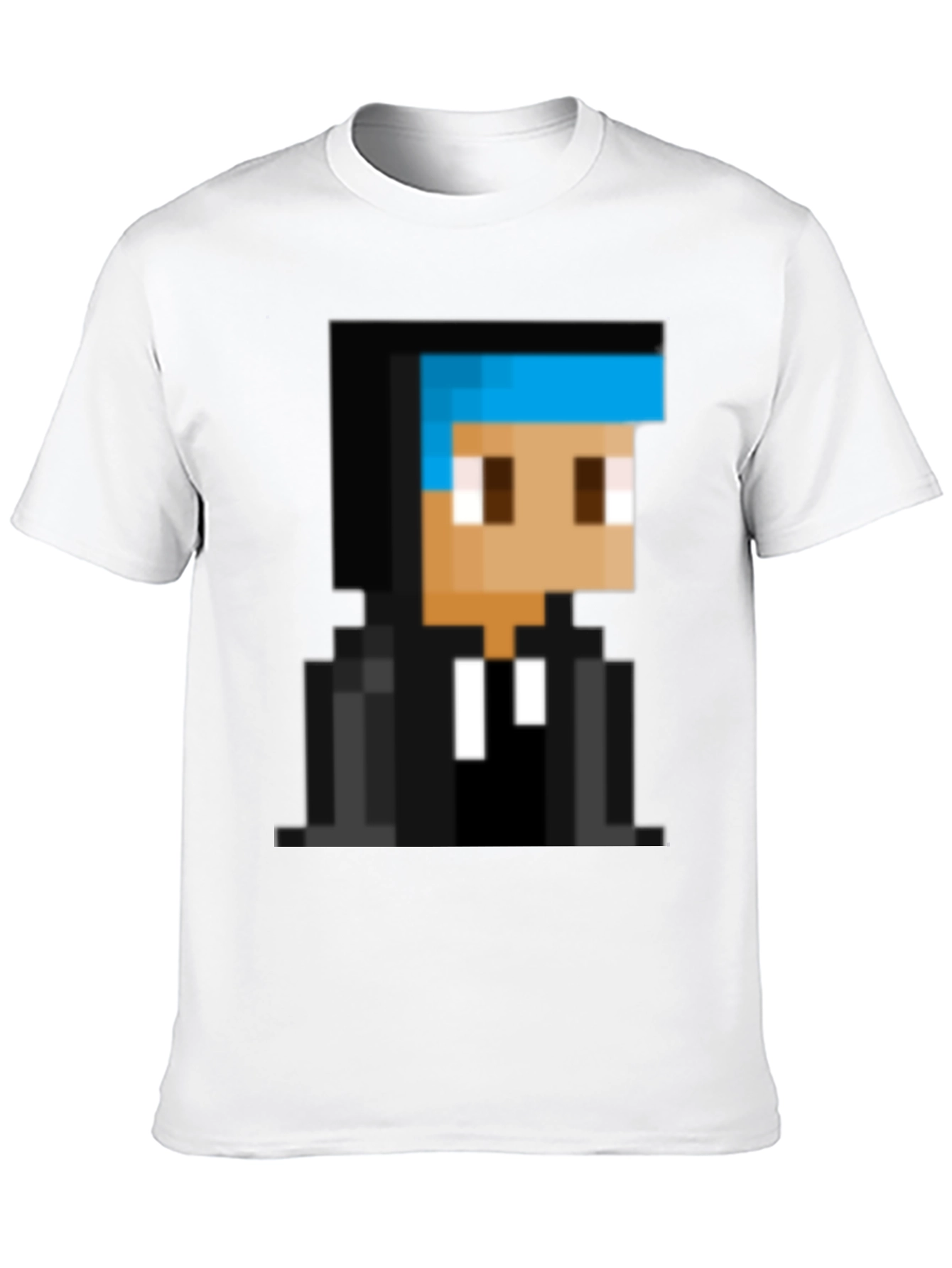 Pixelated Gamer T-Shirt - Black Cotton Tee