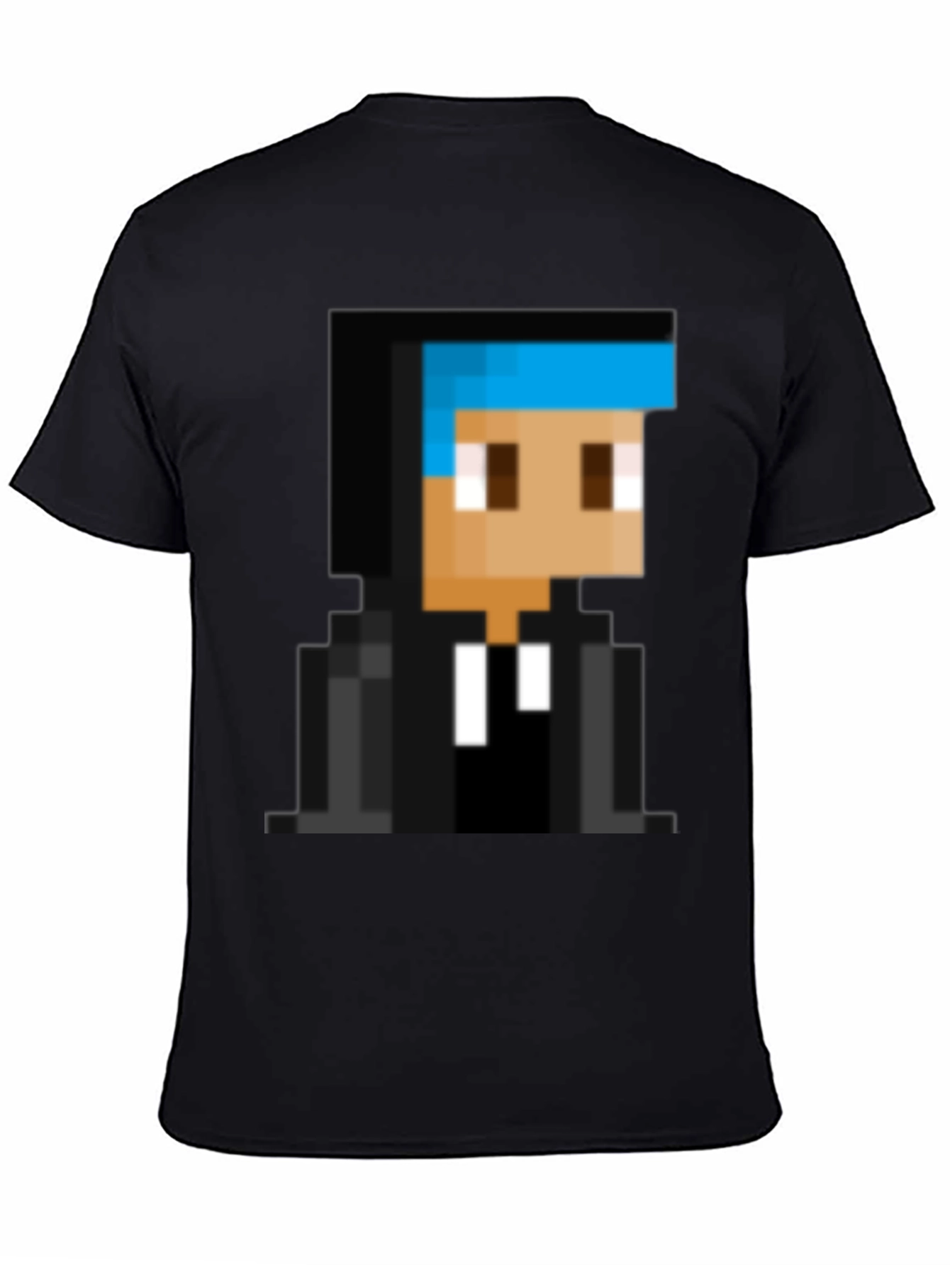 Pixelated Gamer T-Shirt - Black Cotton Tee
