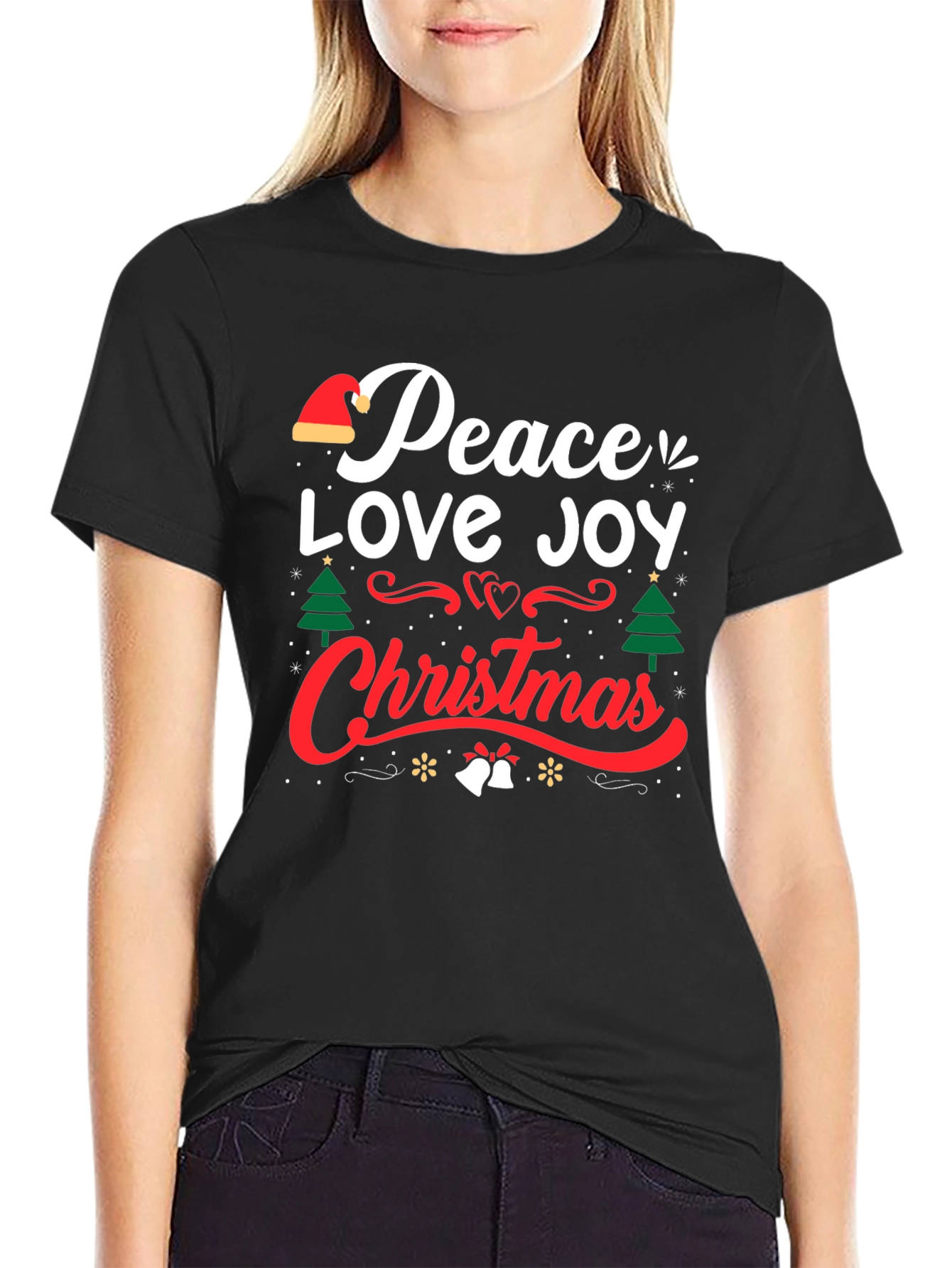 Peace Love Joy Christmas Holiday T-Shirt