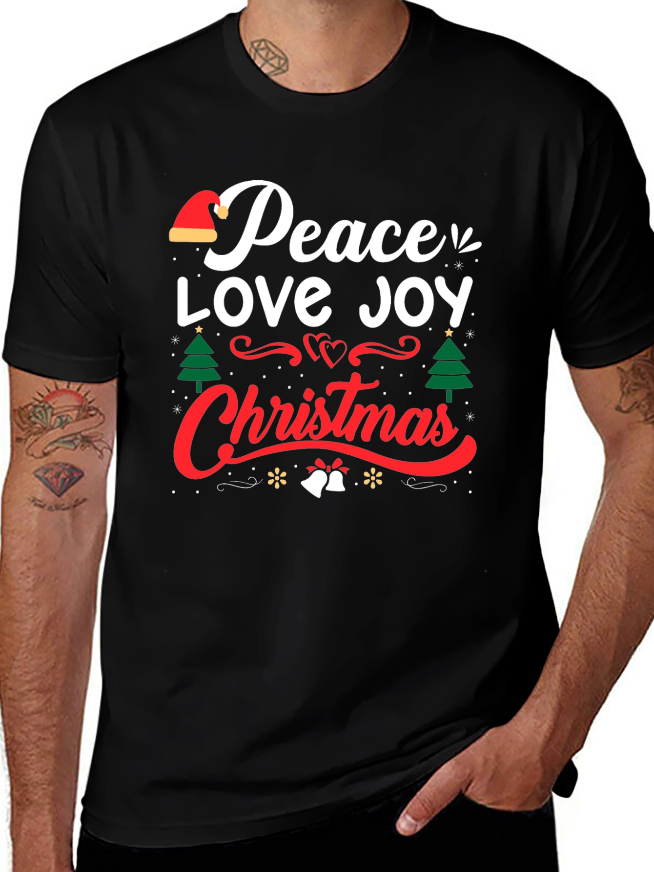 Peace Love Joy Christmas Holiday T-Shirt