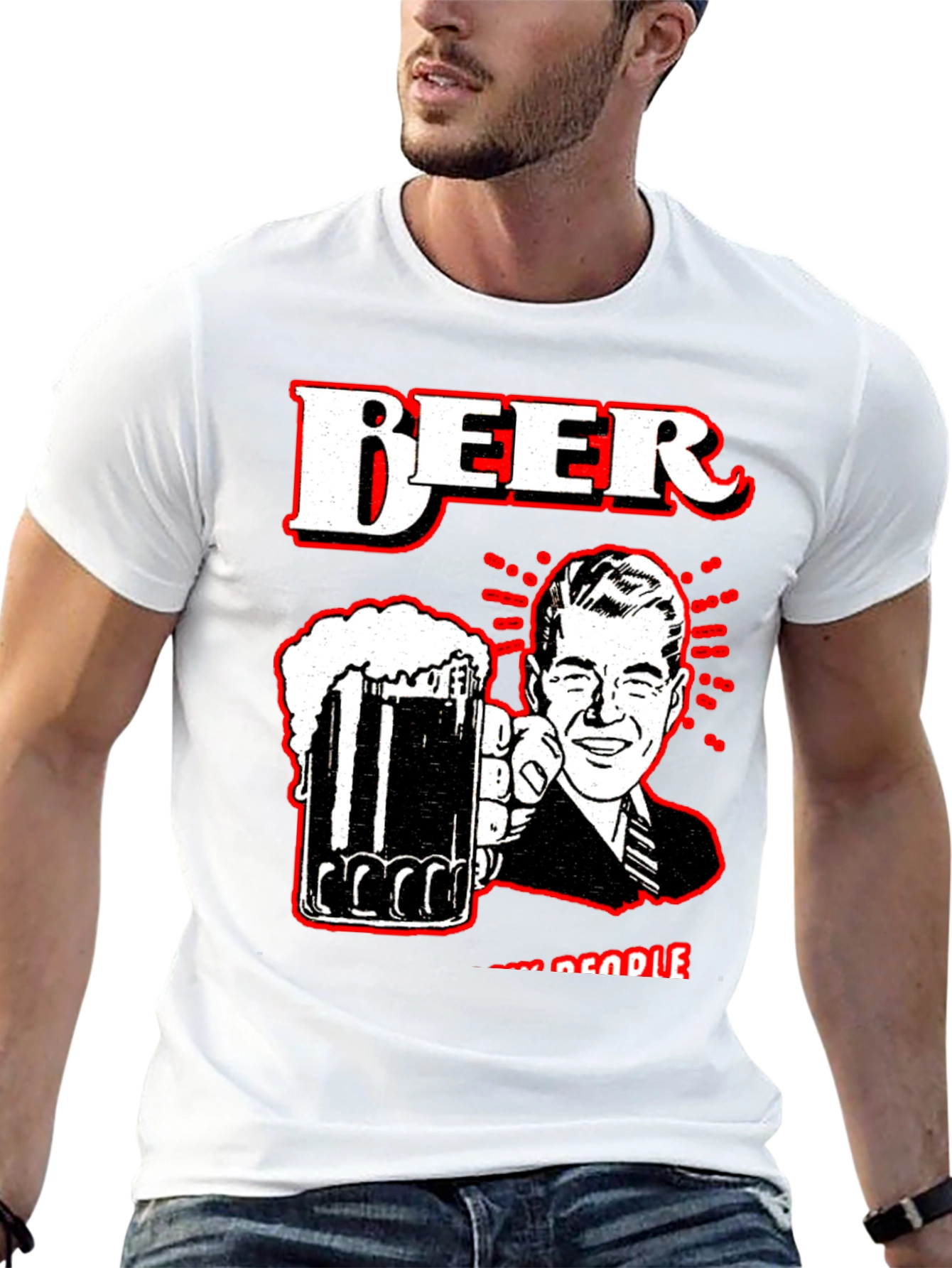 Retro Beer Lovers T-Shirt - Cheers!