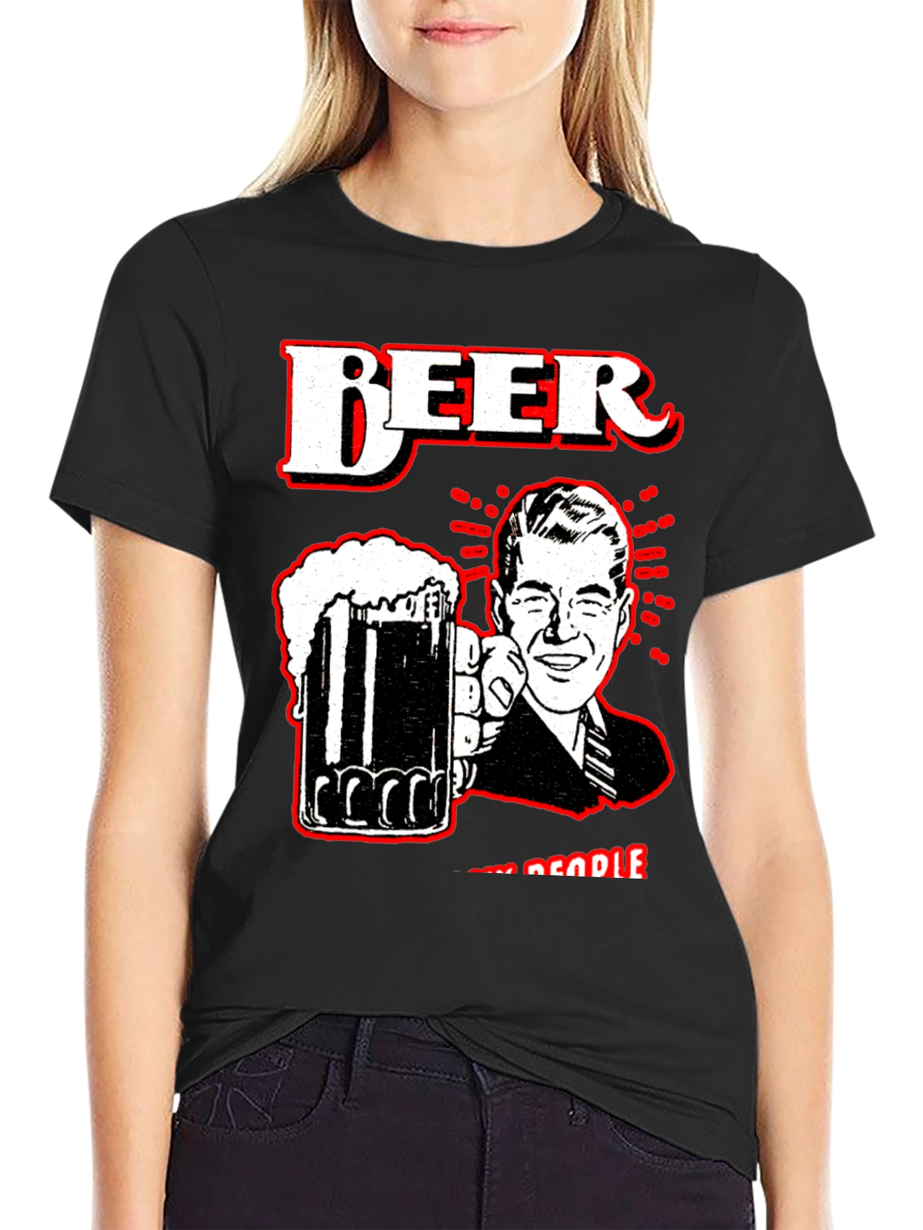 Retro Beer Lovers T-Shirt - Cheers!