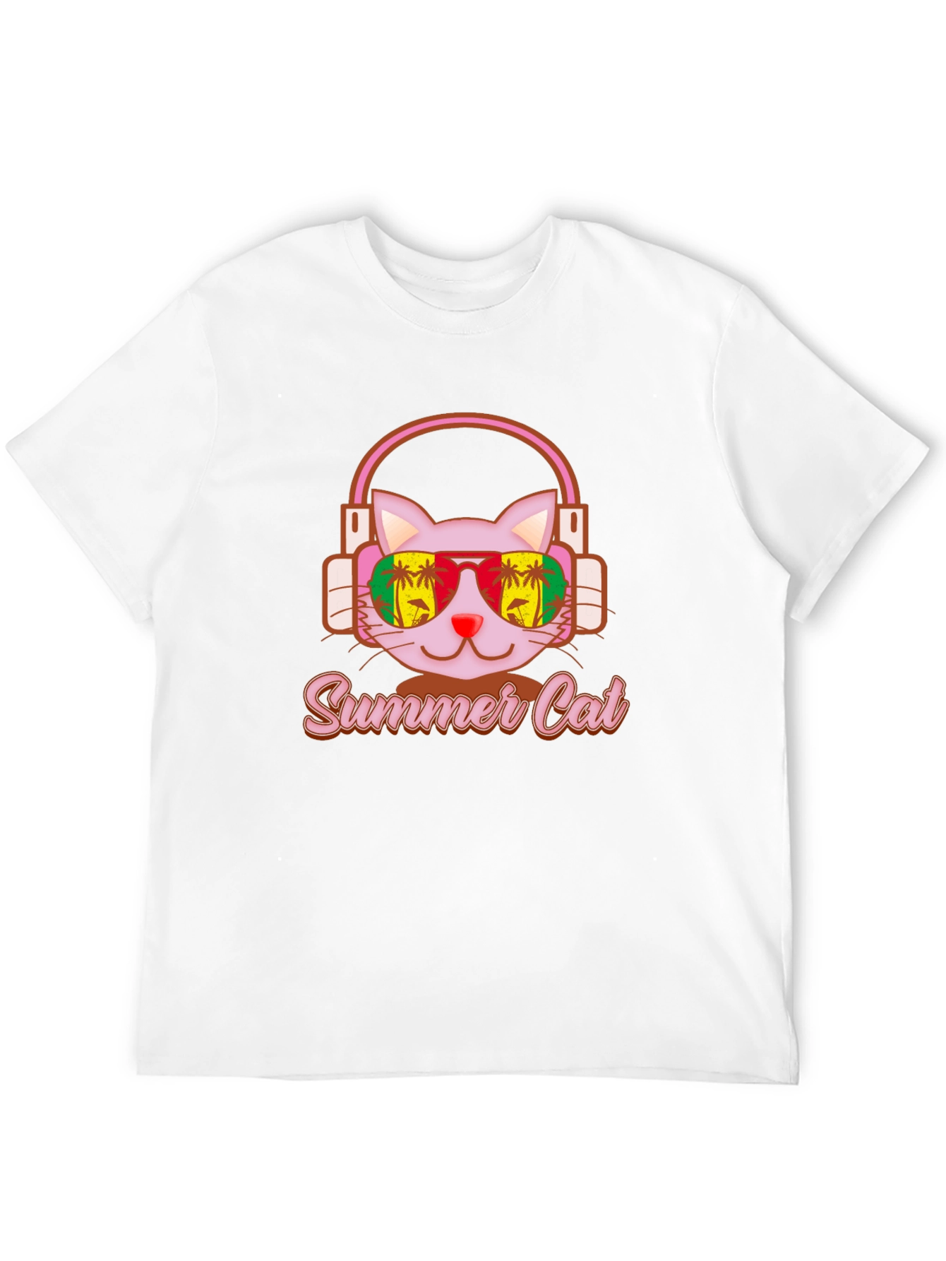 Summer Cat Graphic Tee