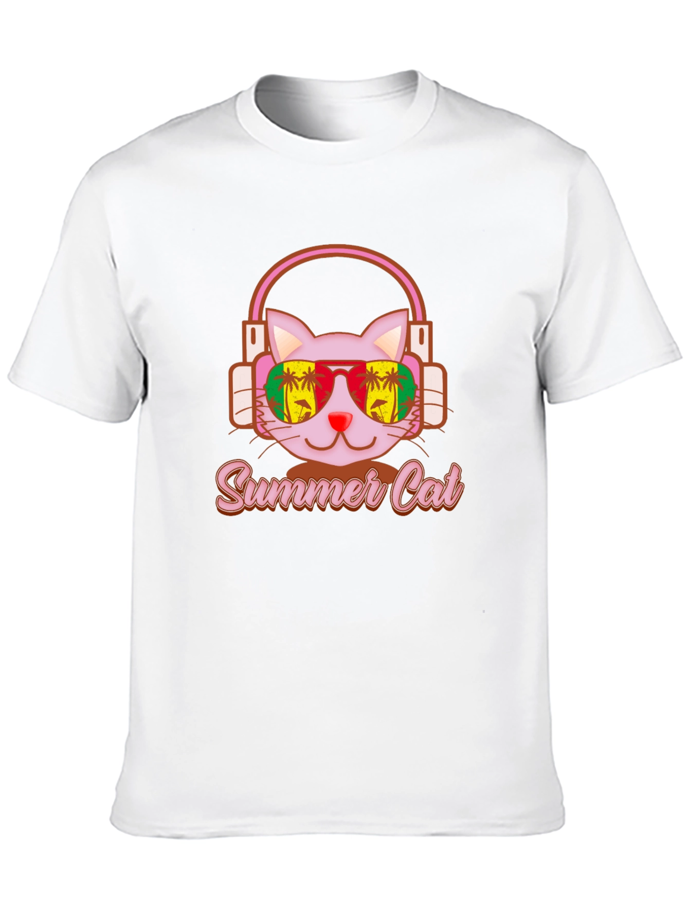 Summer Cat Graphic Tee