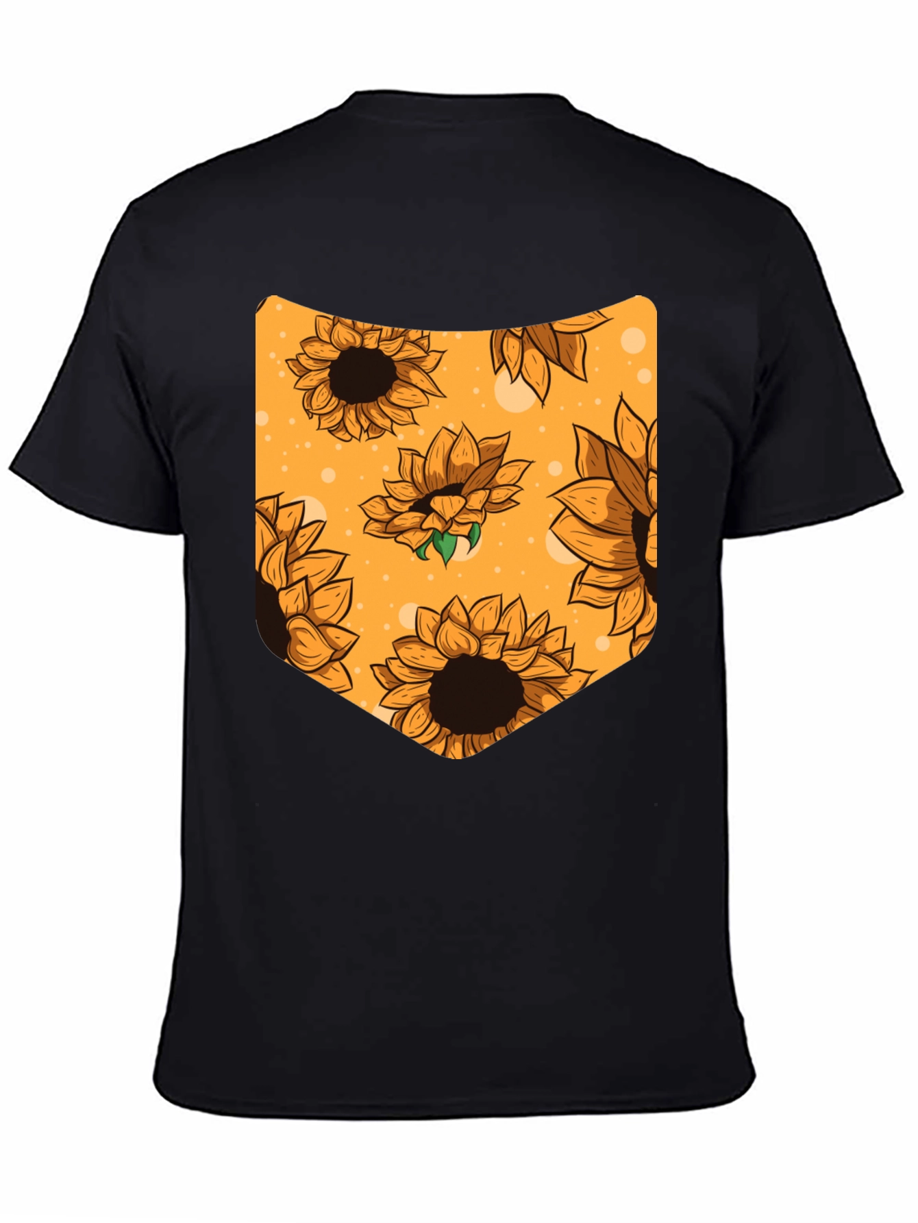 Sunflower Pocket Graphic Tee - Black