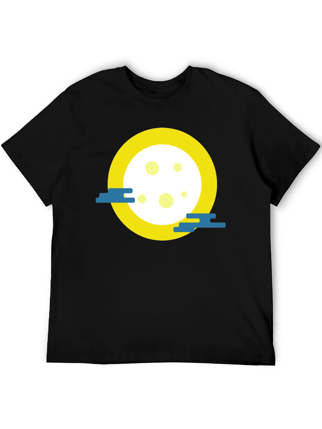Moon Graphic Black T-Shirt