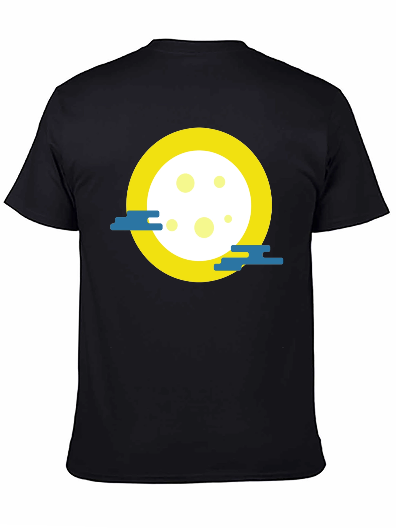 Moon Graphic Black T-Shirt
