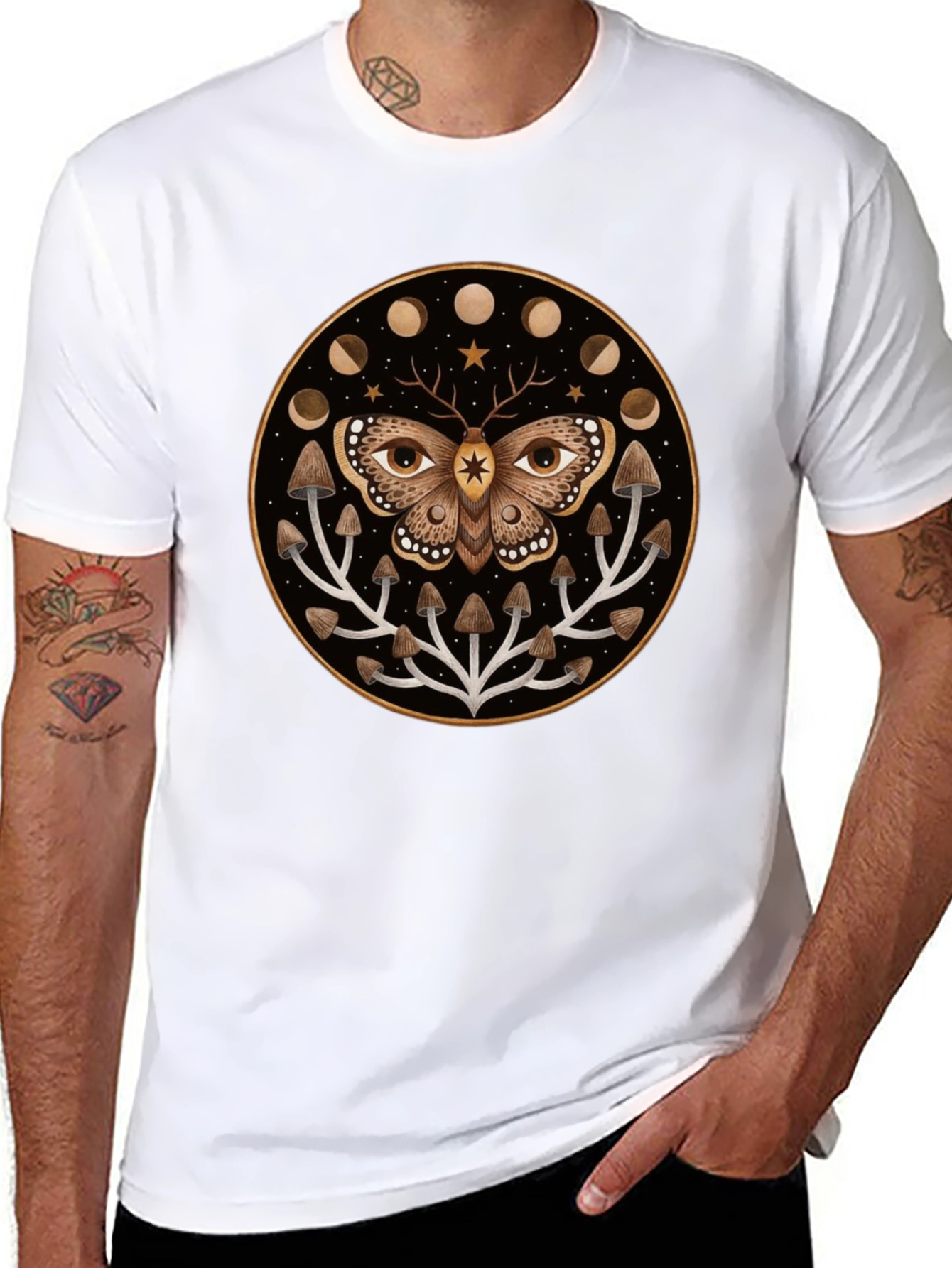 Mystic Moth Mushroom T-Shirt