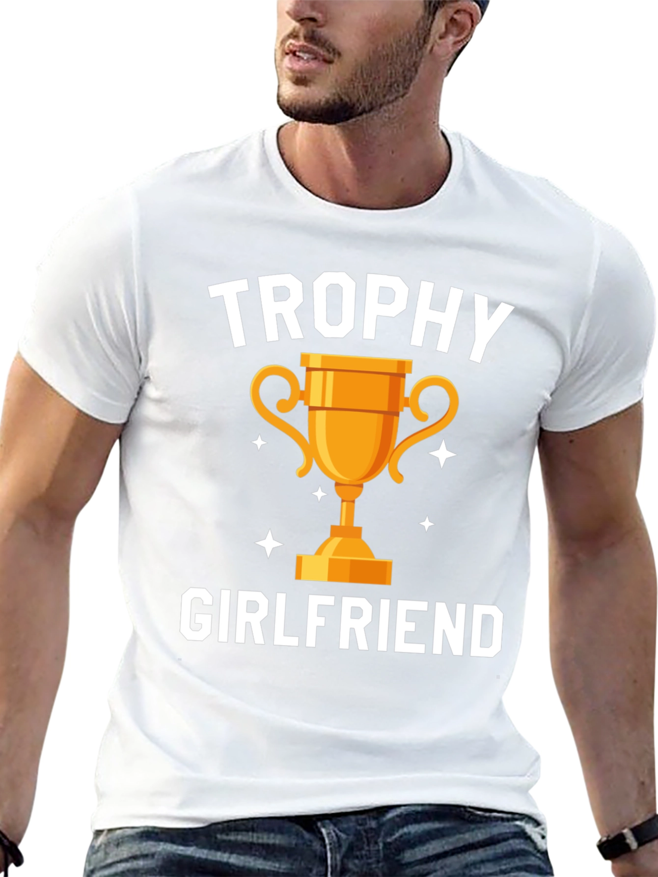 Trophy Girlfriend Graphic Tee - Funny Gift