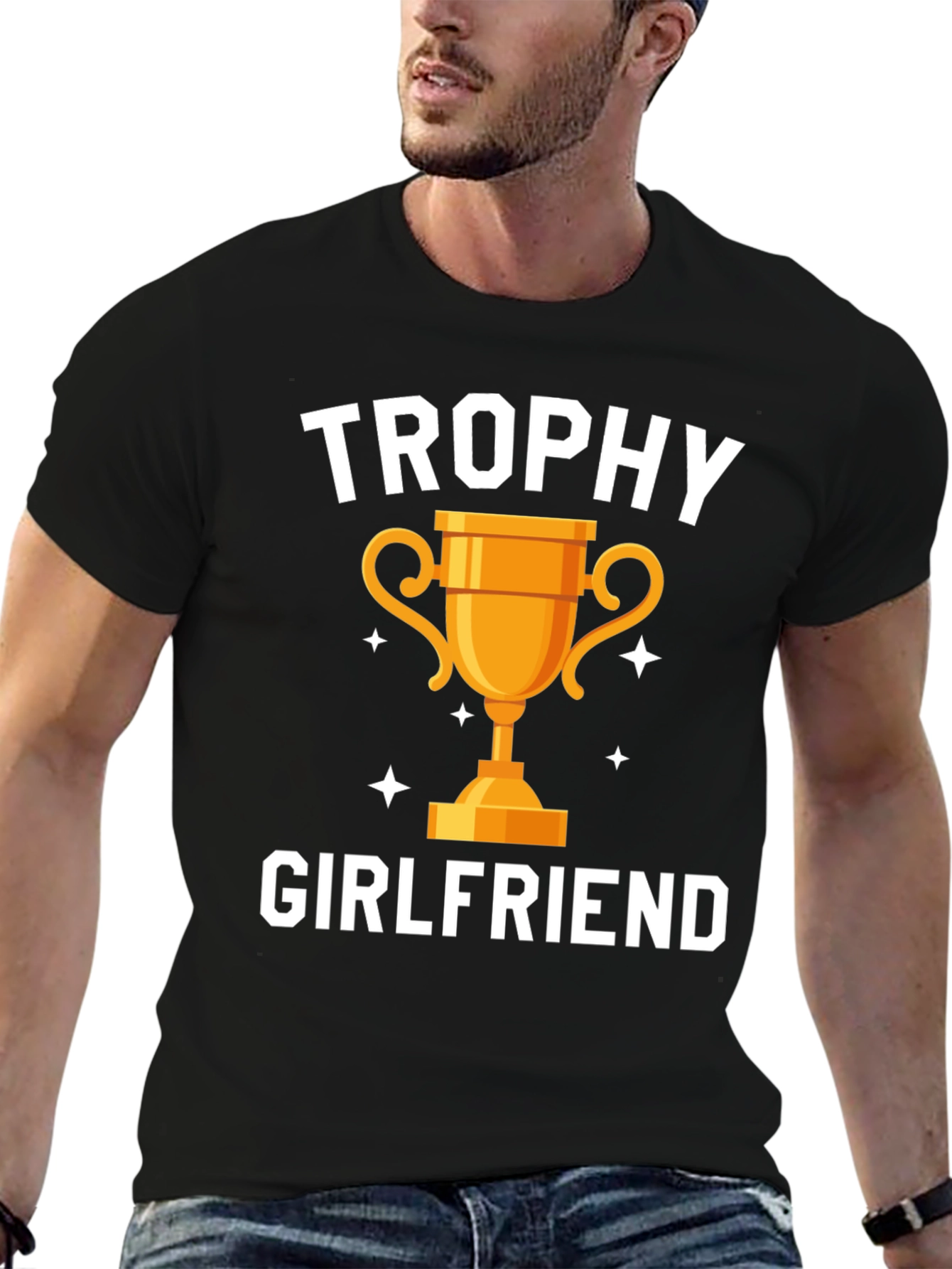 Trophy Girlfriend Graphic Tee - Funny Gift