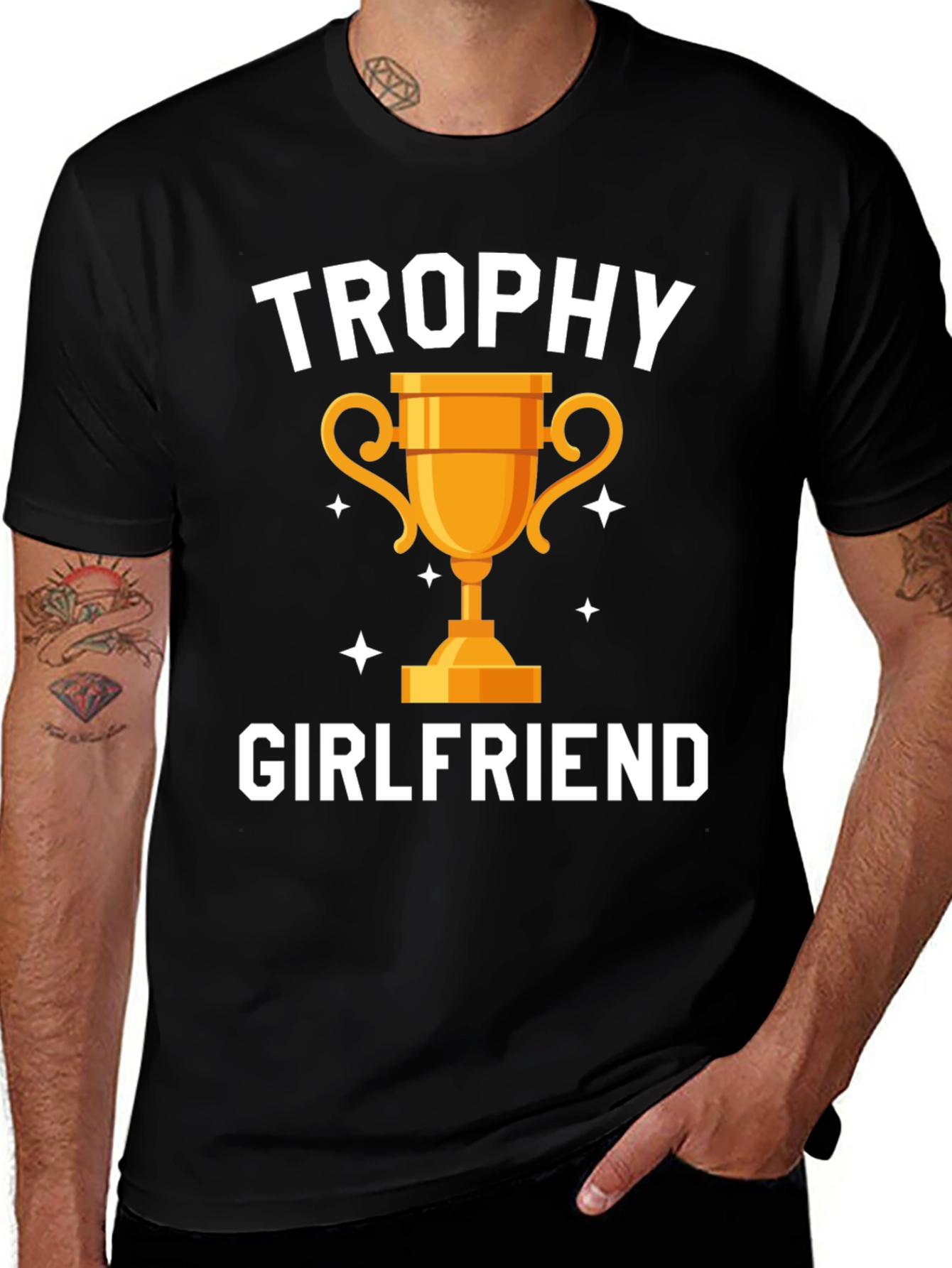 Trophy Girlfriend Graphic Tee - Funny Gift
