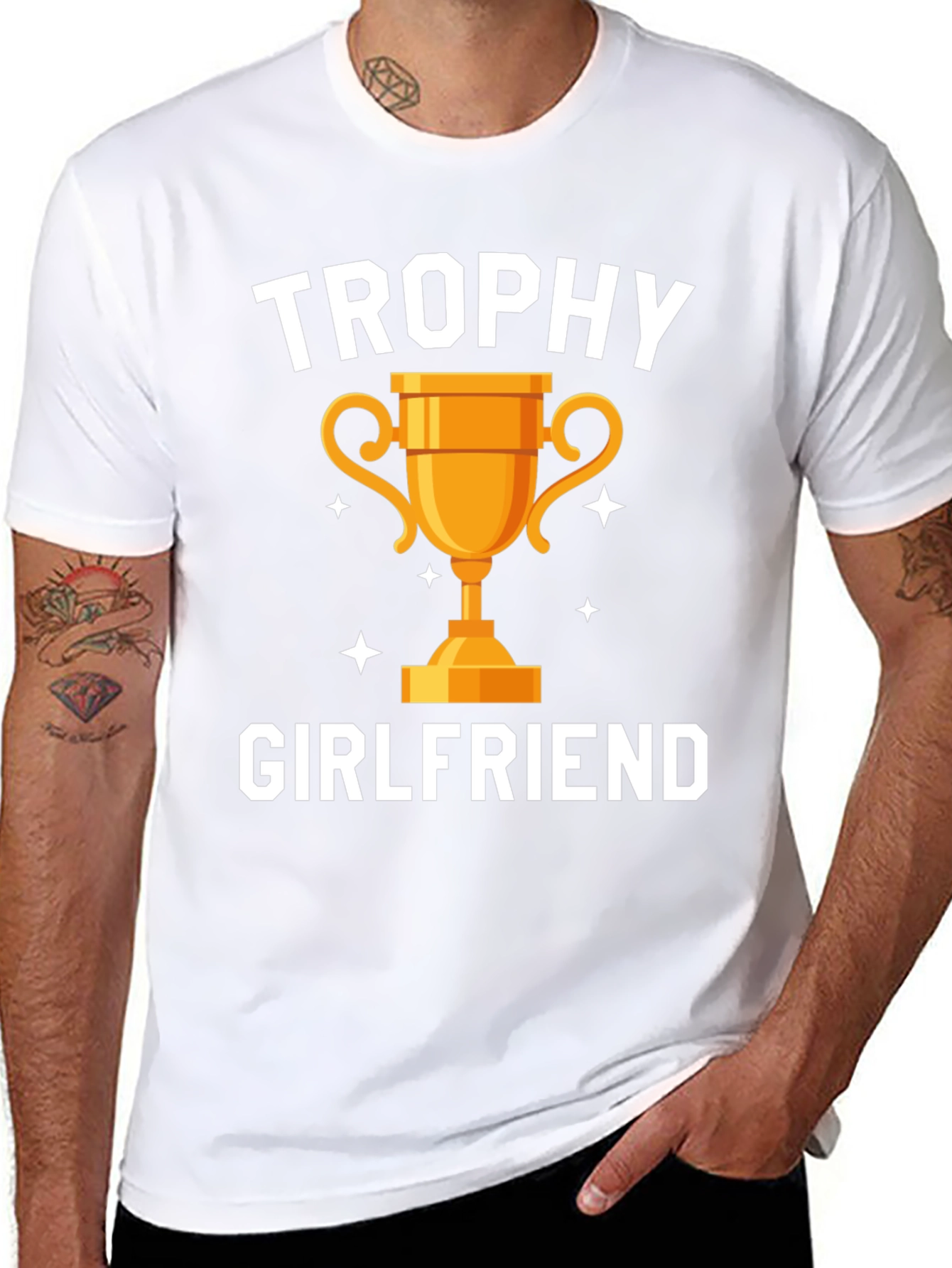 Trophy Girlfriend Graphic Tee - Funny Gift