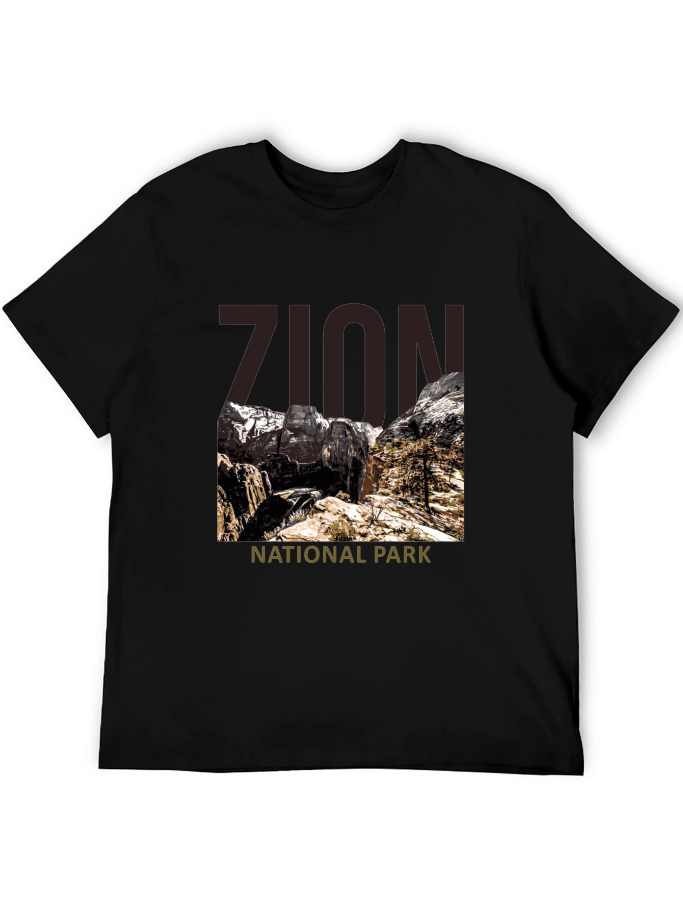 Zion National Park Graphic Tee - Black