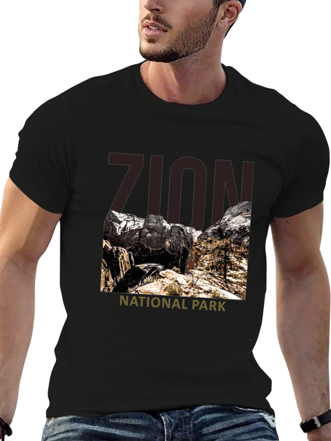 Zion National Park Graphic Tee - Black